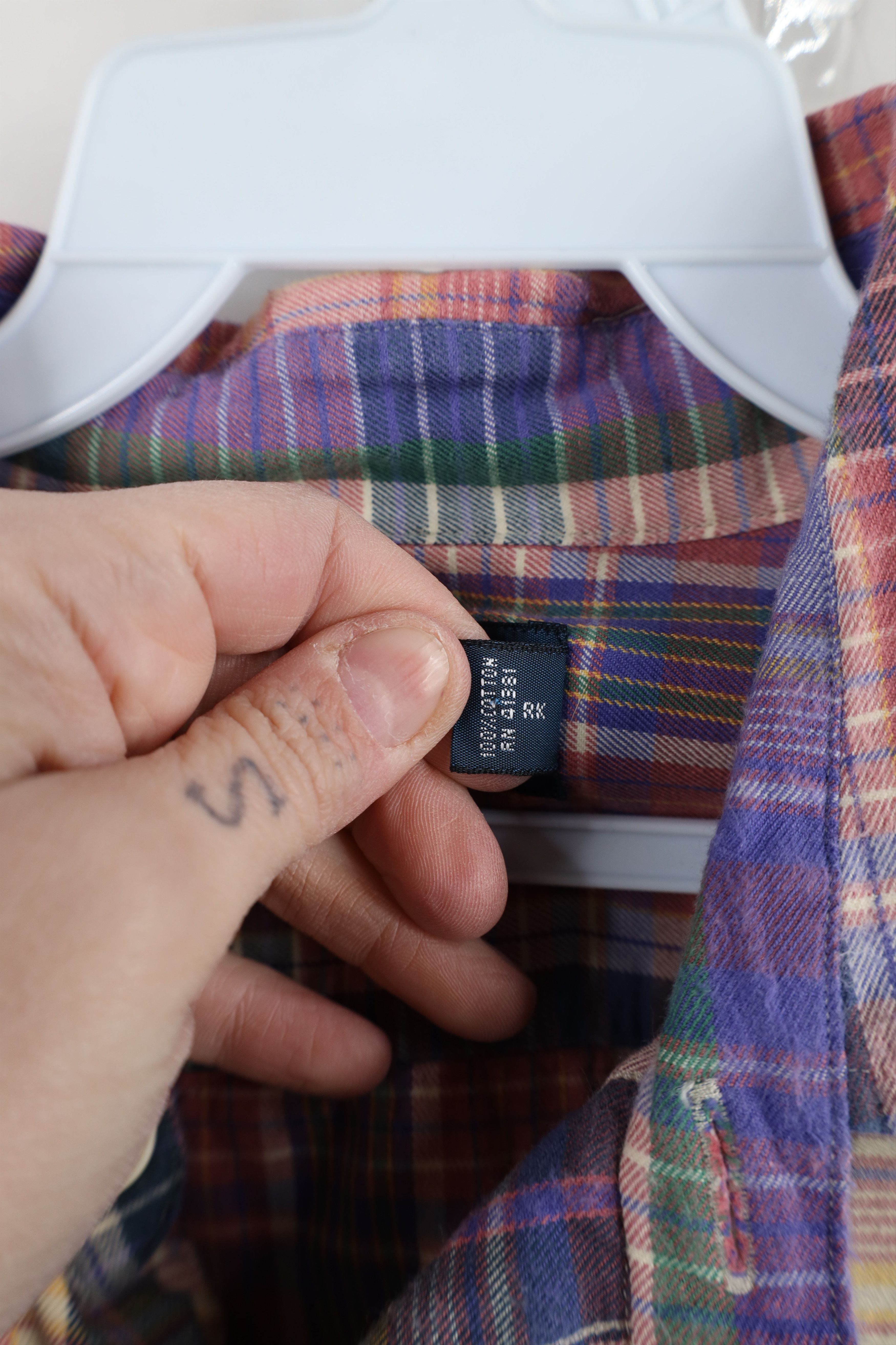 Polo Ralph Lauren Vintage 90s Ralph Lauren Madras Plaid Flannel Button Shirt Size US L / EU 52-54 / 3 - 3 Thumbnail