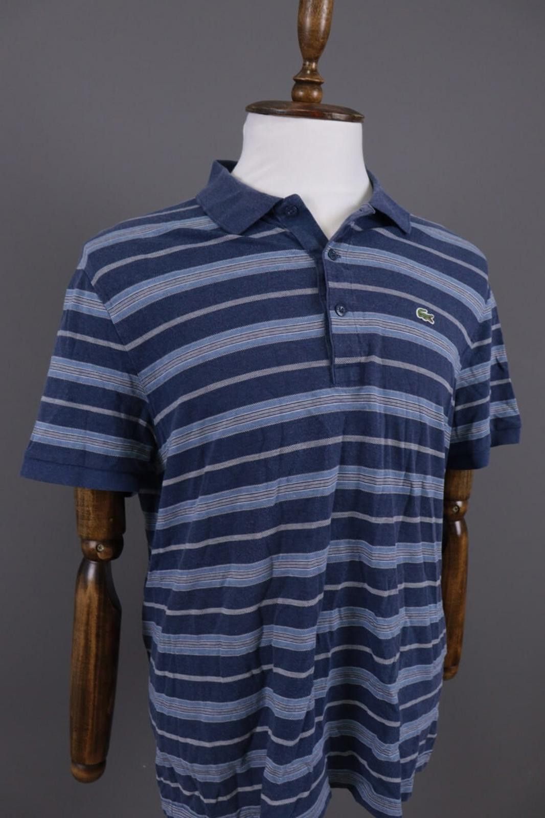 Lacoste Men Lacoste Regular Fit Blue Cotton Polo Shirt Size 6 Size US M / EU 48-50 / 2 - 7 Thumbnail