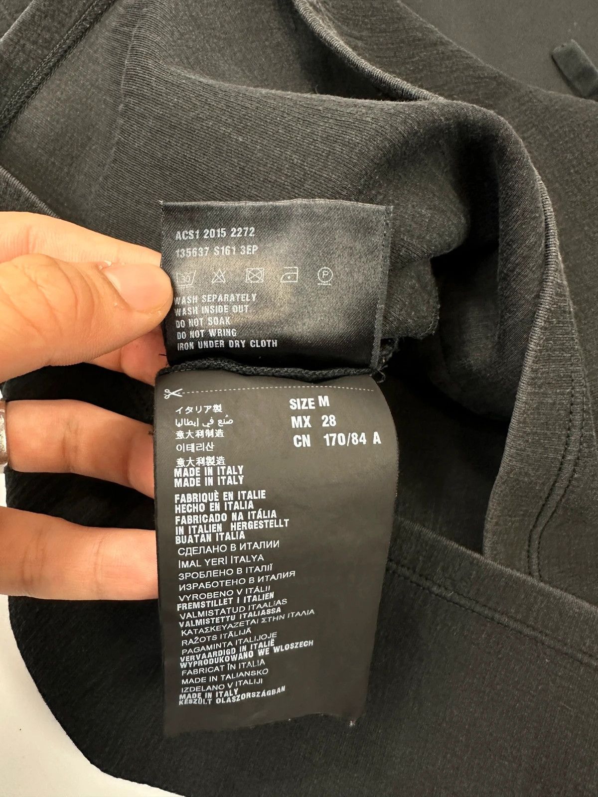 Prada Prada Milano SS2015 Black Cottons & Nylon Crop Top Tee Size M / US 6-8 / IT 42-44 - 8 Thumbnail