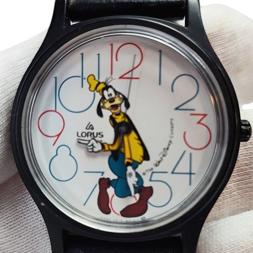 Disney VTG Lorus Disney Goofy Large Face Watch Multicolor Dial Size ONE SIZE - 1 Thumbnail