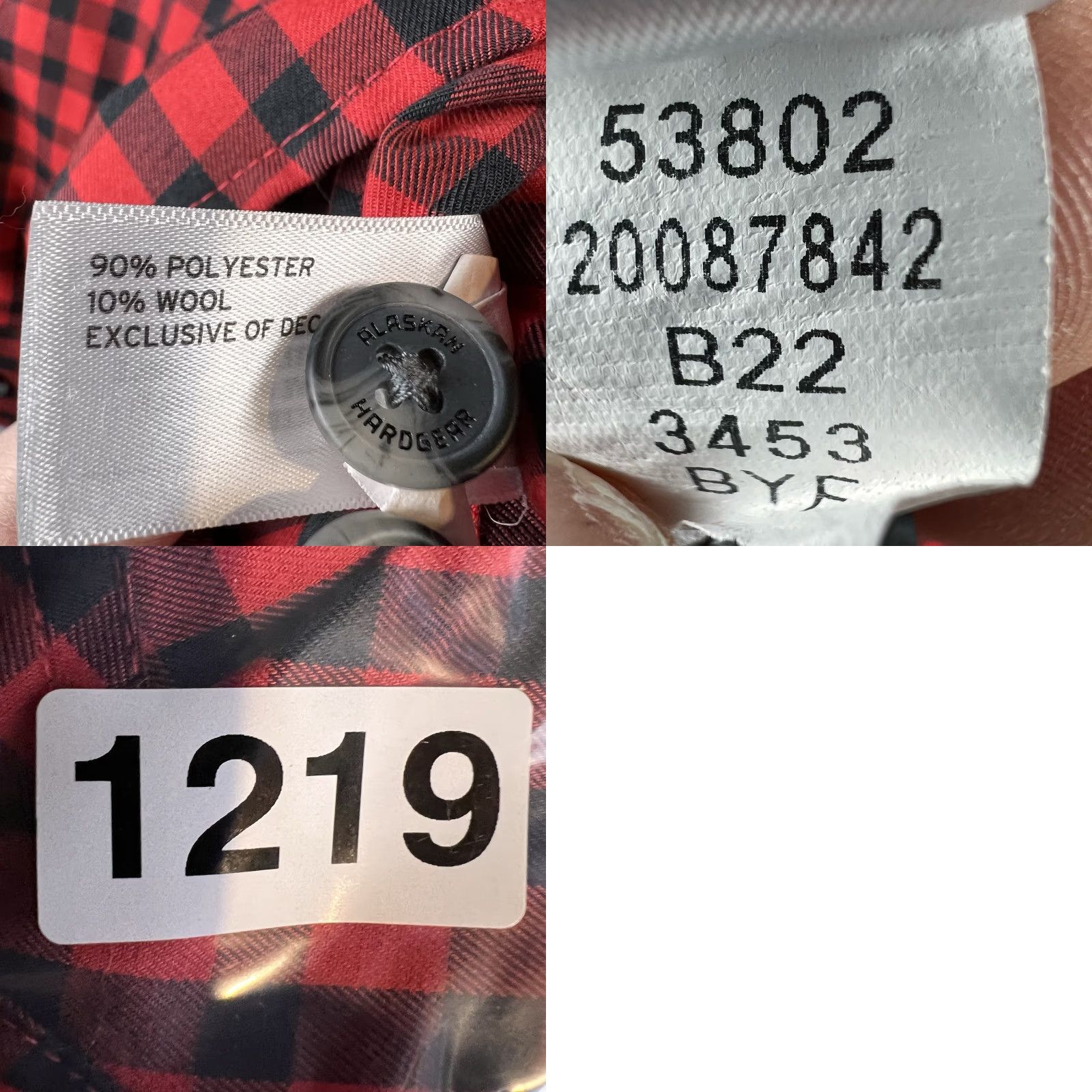 Duluth Trading Company Duluth Trading Alaskan Hardgear Shirt Men XL Wool Blend Button Buffalo Check Multicolor Long Sleeve Regular Button-Down Collar Size US XL / EU 56 / 4 - 8 Thumbnail