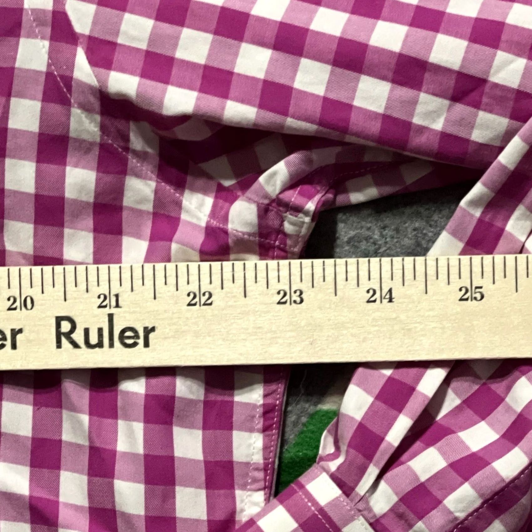 J.McLaughlin J. McLaughlin Shirt Mens Large Pink Check Button Up Long Sleeve Size US L / EU 52-54 / 3 - 4 Thumbnail
