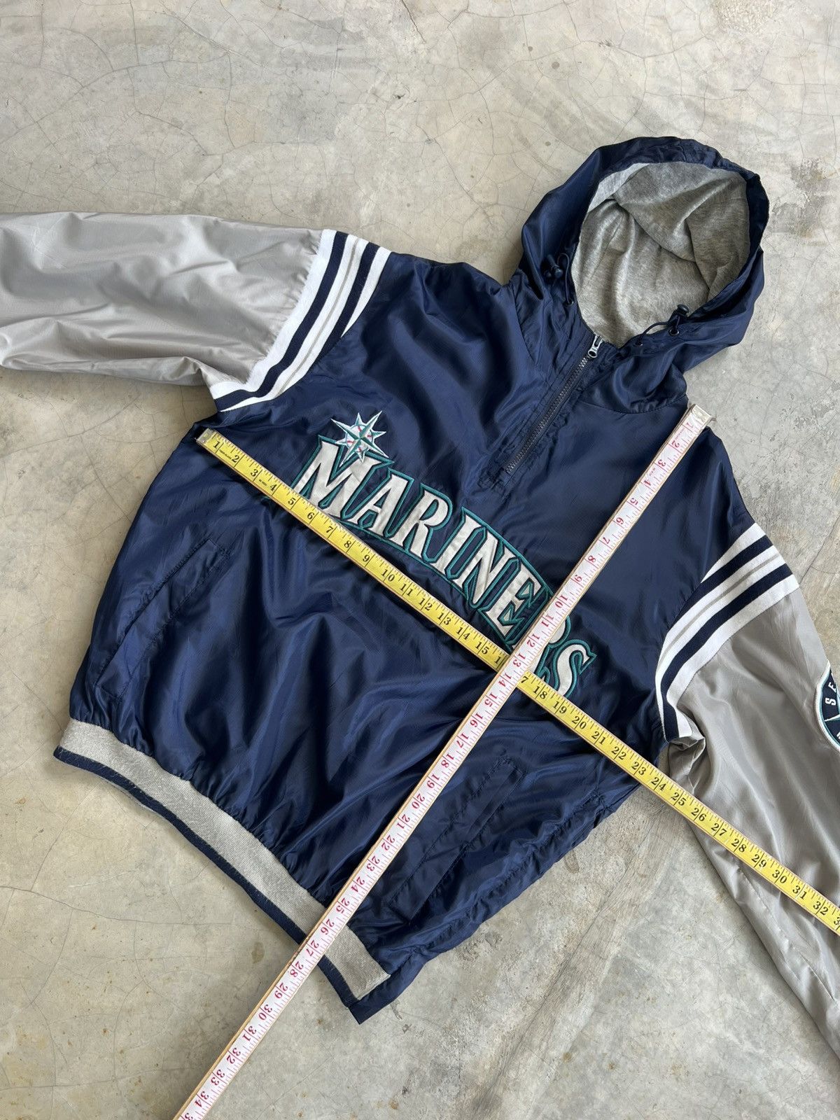 MLB VINTAGE SEATTLE MARINERS MLB LIGHTWEIGHT WINDBREAKER JACKET Size US XL / EU 56 / 4 - 17 Thumbnail