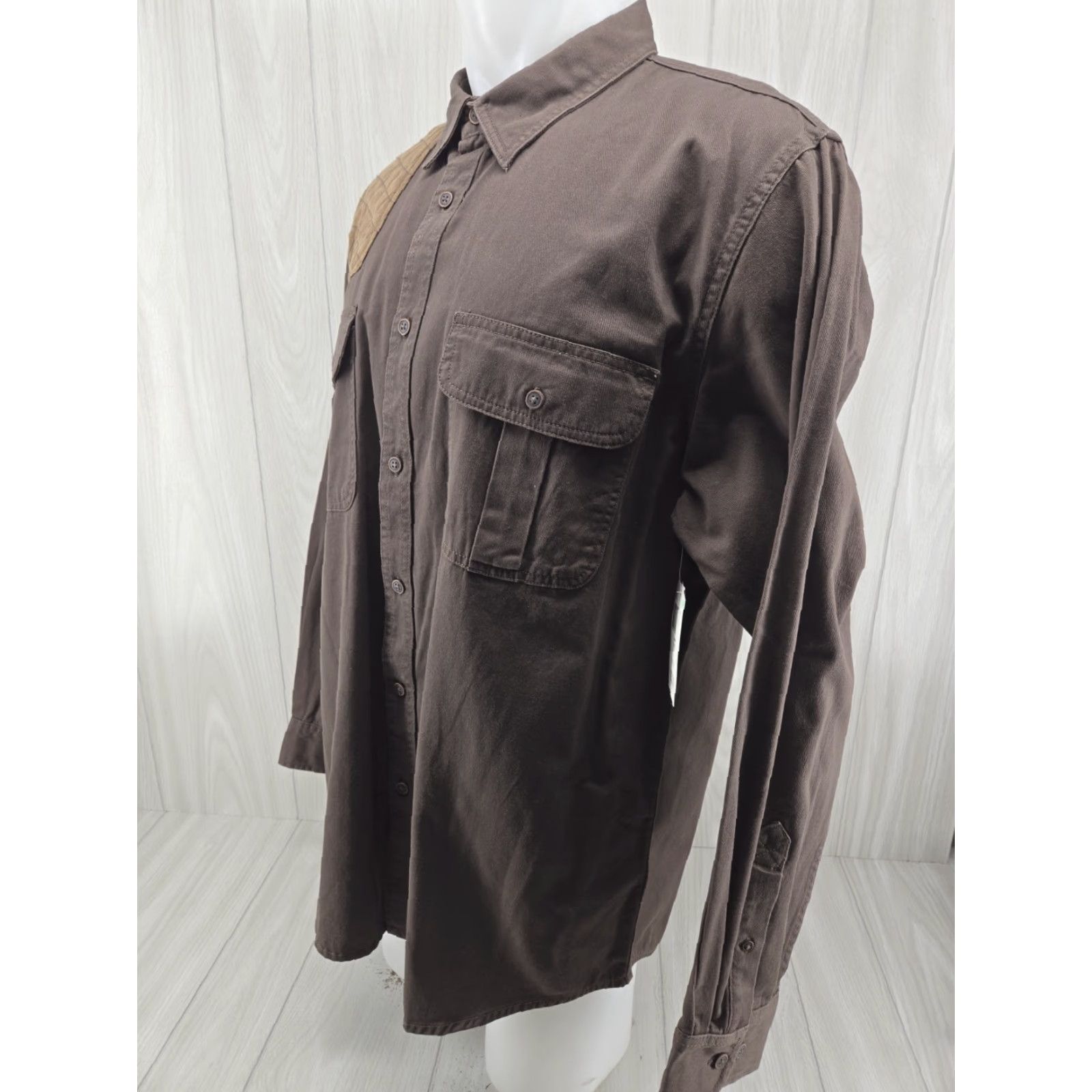 Vintage VINTAGE Northwest Territory Button Up Shirt Mens XLT Gun Shoulder Pad Hunting Shooting Shirt Size US XL / EU 56 / 4 - 3 Thumbnail