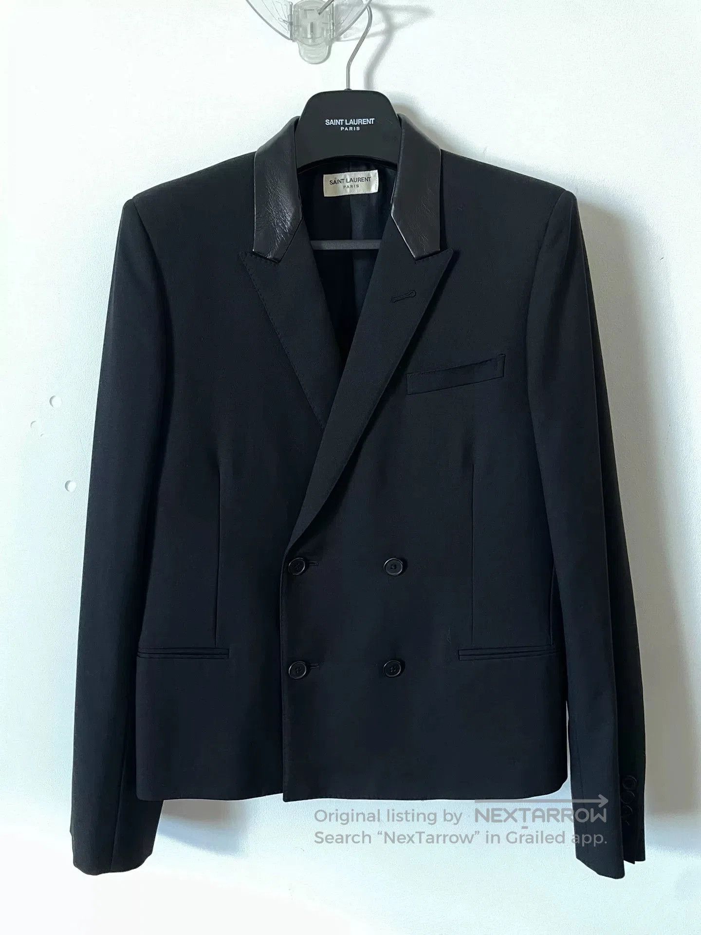 Saint Laurent Paris Saint Laurent Black Leather Collar Double. Size US M / EU 48-50 / 2 - 1 Thumbnail