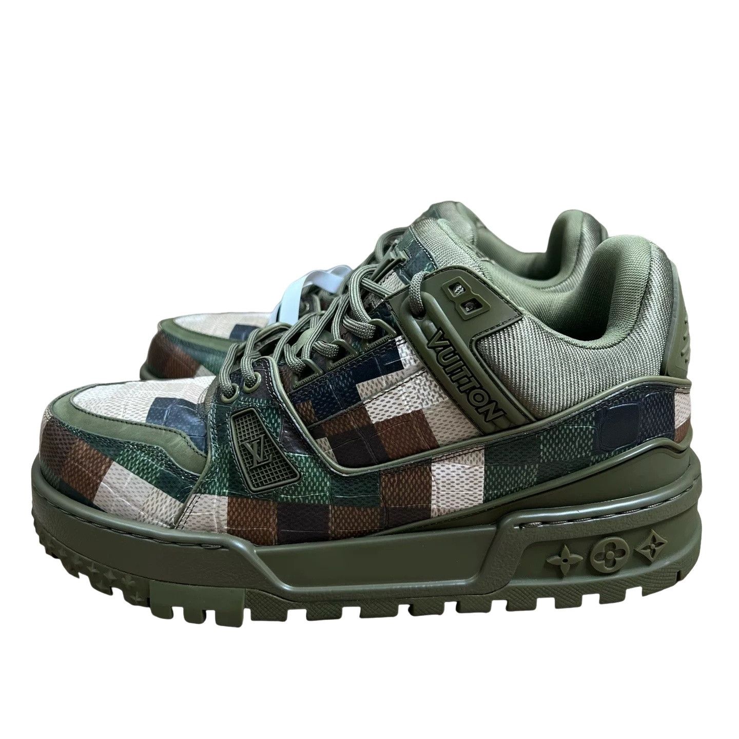 Louis Vuitton Louis Vuitton Damier Mosaic Trainer Sneaker 7 Size US 8 / EU 41 - 1 Thumbnail