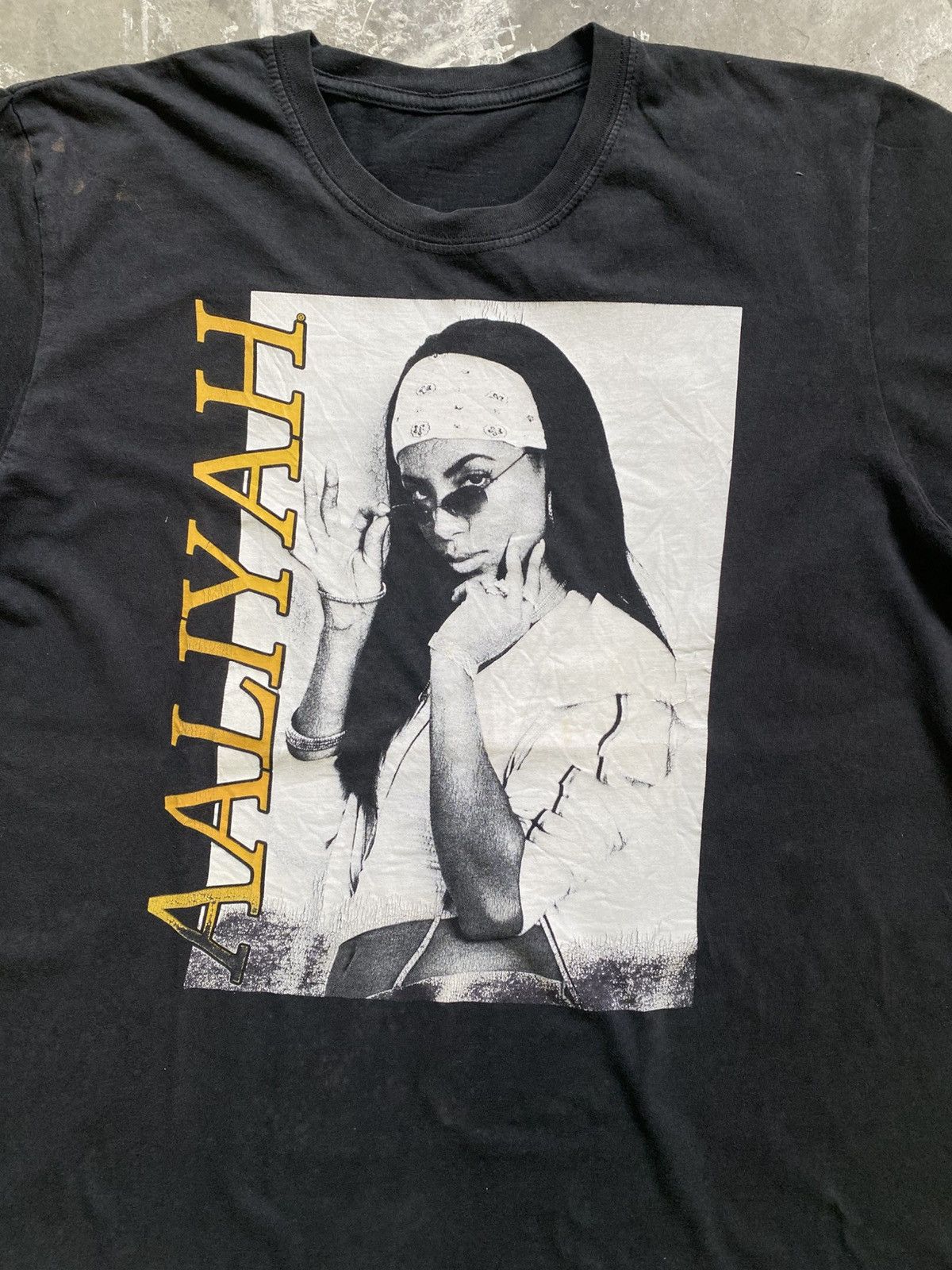 Rap Tees × Vintage Aaliyah Solo Rappers Singer Tees Size US XL / EU 56 / 4 - 2 Thumbnail