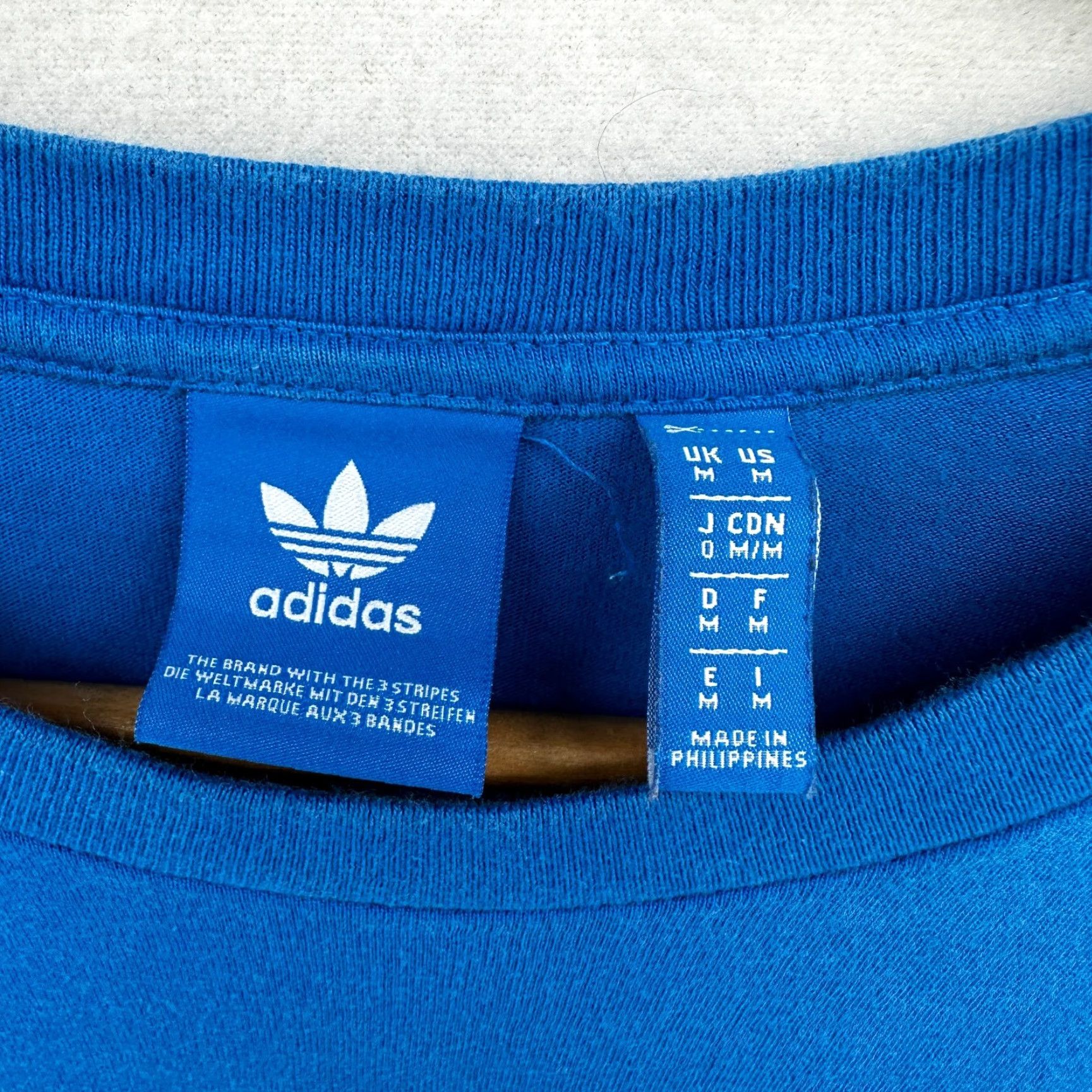 Adidas Adidas T-Shirt Blue Men's Medium Short Sleeve Crew Neck Pullover Classic Size US M / EU 48-50 / 2 - 2 Thumbnail