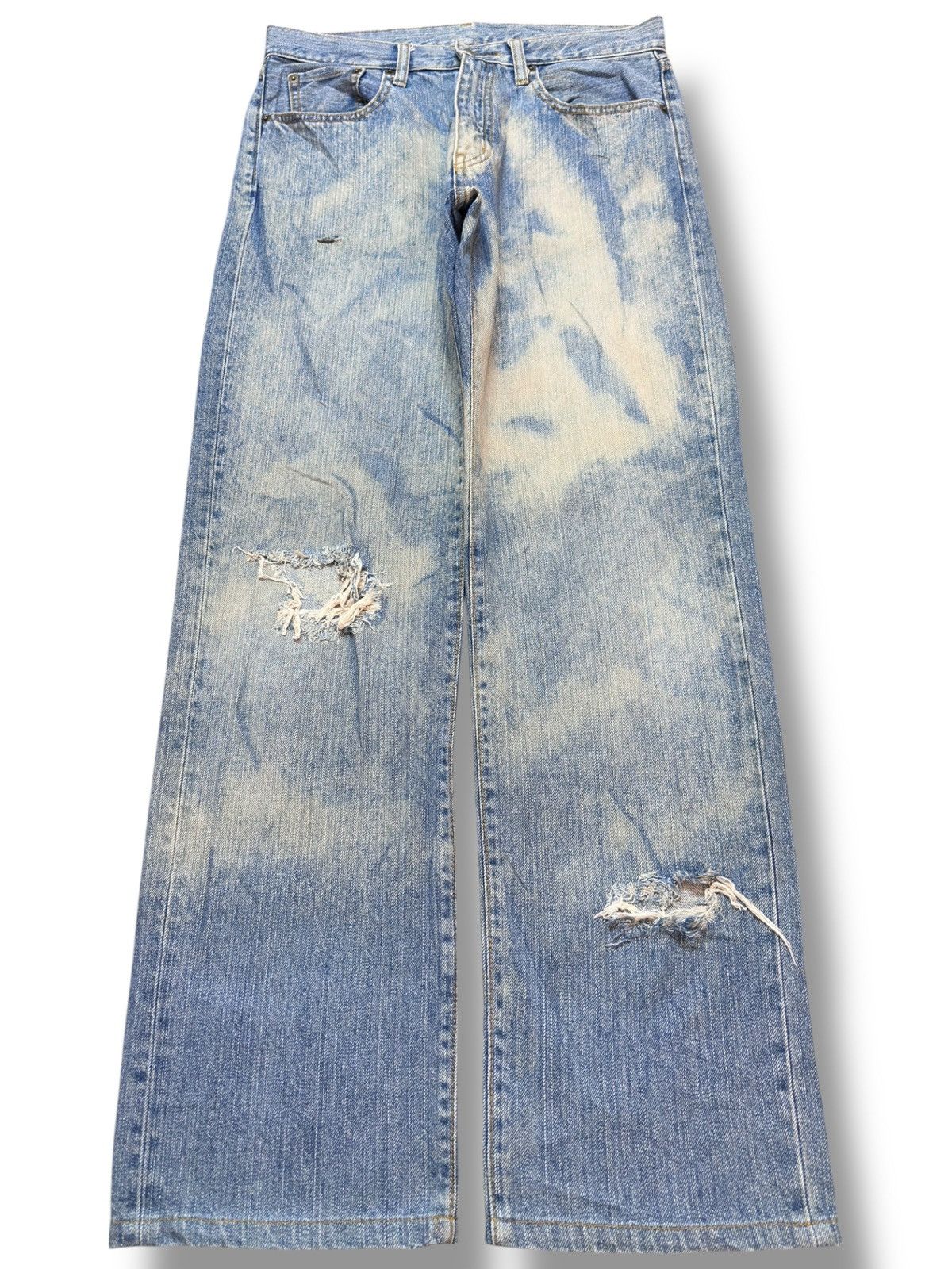 Uniqlo Vintage Uniqlo Mudwash Grunge Distressed Denim Size US 30 / EU 46 - 1 Thumbnail