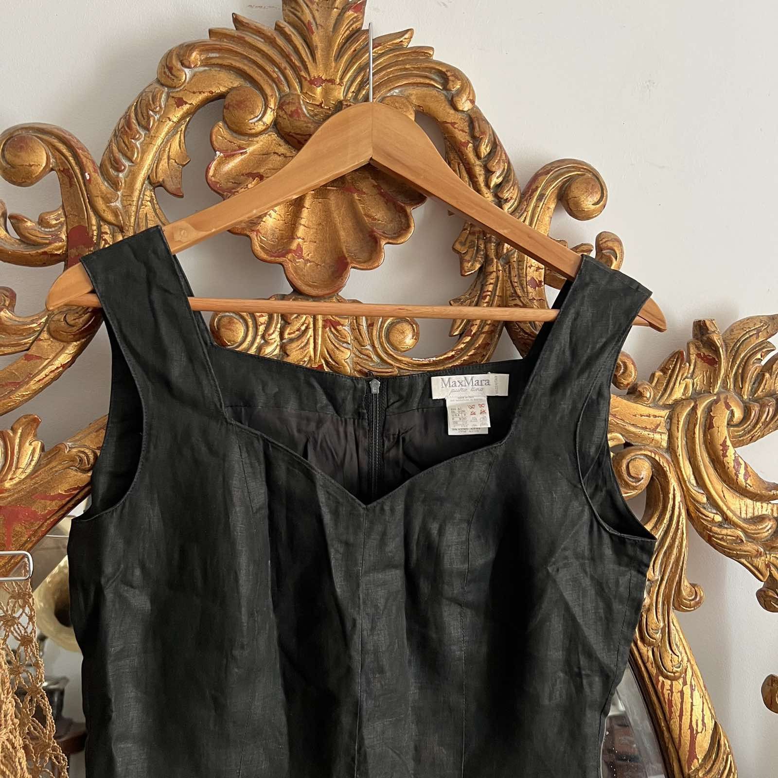 Max Mara Max Mara women’s Linen dress Luxury Sz 38 Size S / US 4 / IT 40 - 4 Thumbnail