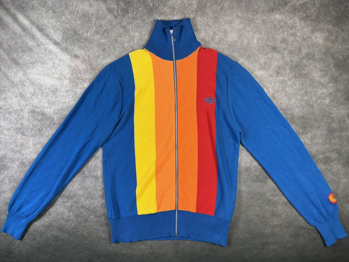 Adidas × Vintage 2005 Adidas Carlo Gruber Track Jacket 2000s VIntage Knit Top Size US L / EU 52-54 / 3 - 11 Thumbnail