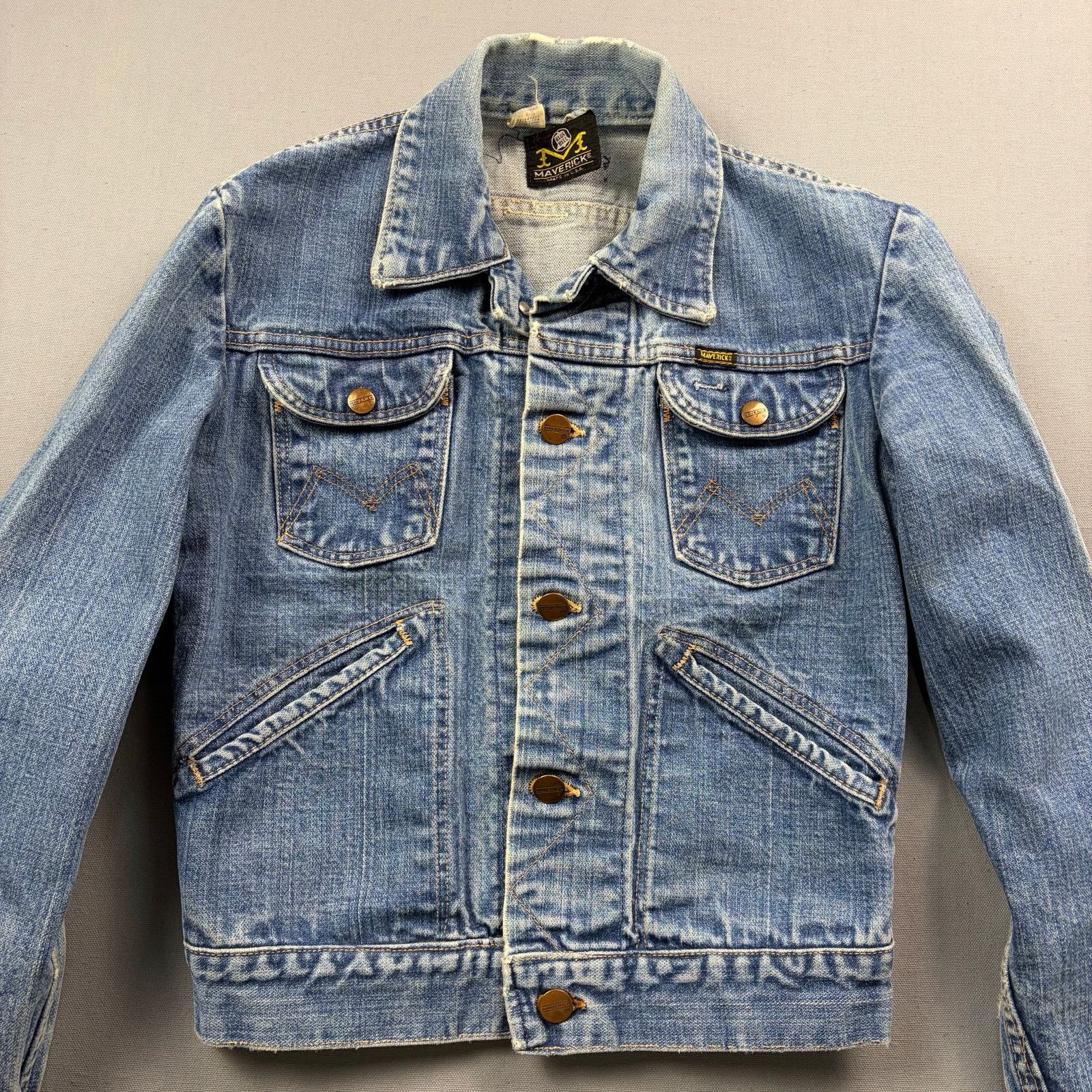 Vintage × Wrangler Vintage Maverick Blue Bell Jean Jacket 1960s 1970s Retro XS Size US XS / EU 42 / 0 - 9 Thumbnail