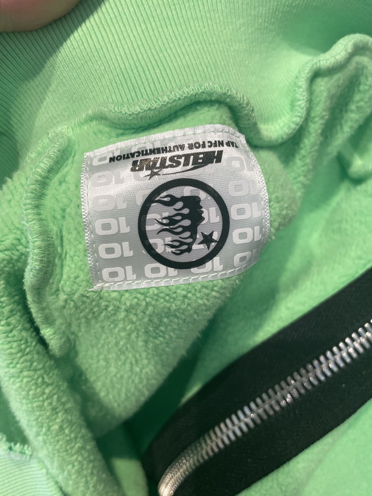 HELLSTAR Hellstar FW24 Graffiti Zip Up Hoodie Lime Green Size US S / EU 44-46 / 1 - 6 Thumbnail
