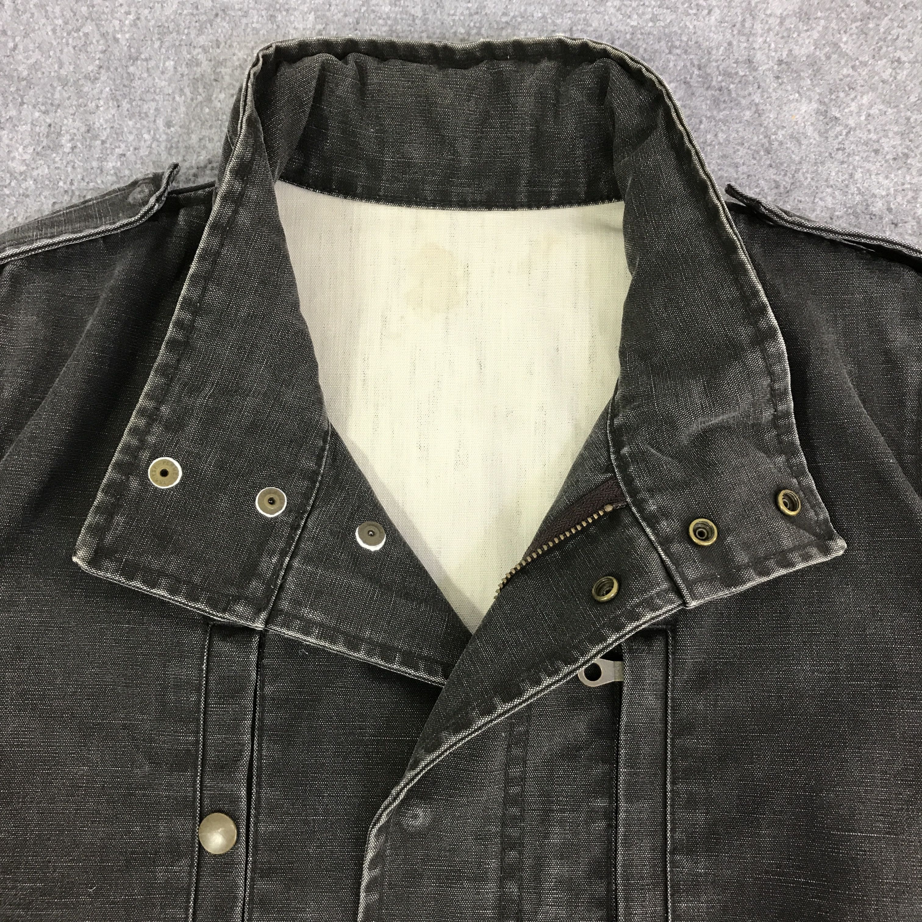 Boycott boycott black faded style jacket K105B18 Size US L / EU 52-54 / 3 - 7 Thumbnail