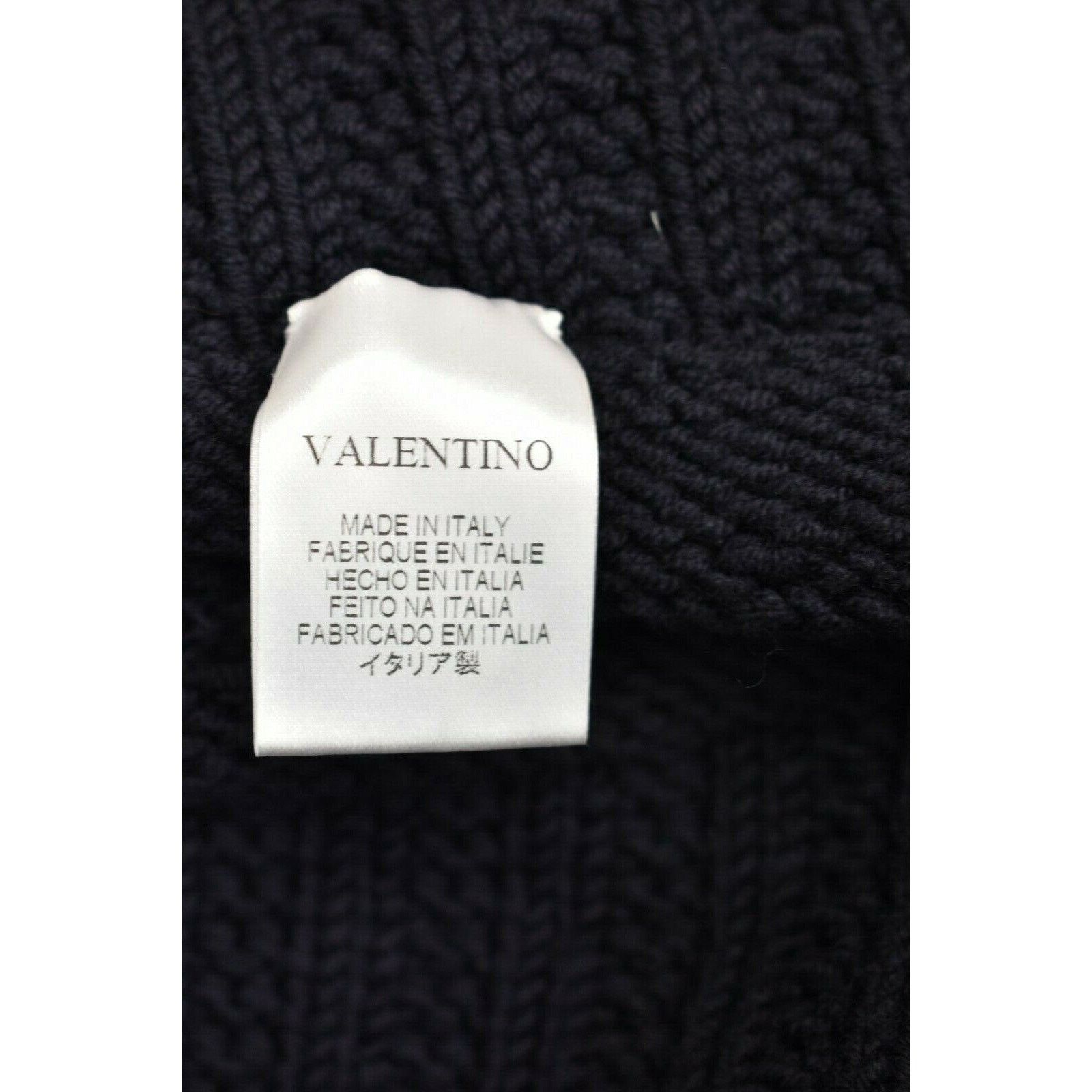 Valentino VALENTINO GARAVANI NAVY WOOL SWEATER CARDIGAN OVER COAT M IT Size M / US 6-8 / IT 42-44 - 10 Thumbnail