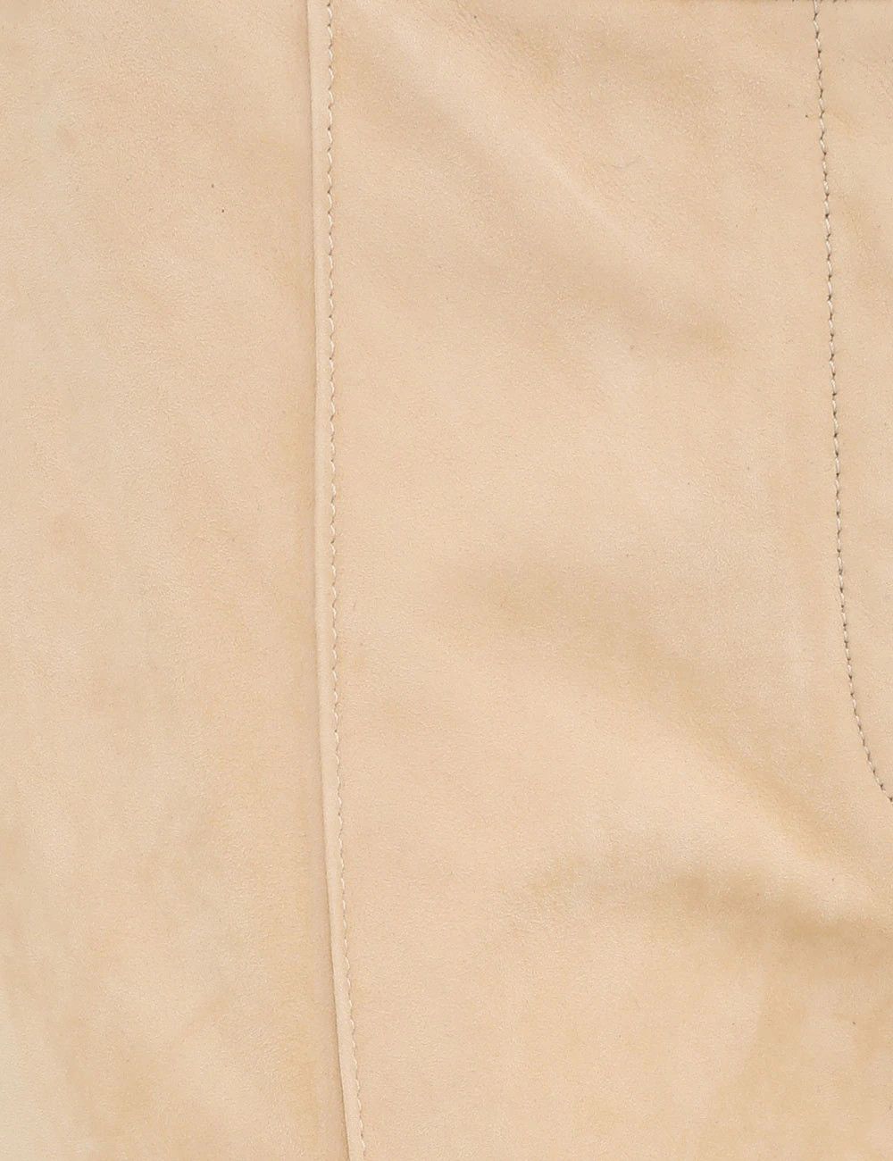 Zimmermann oc11z0226 Illuminate Suede Flare Pants In Beige Size 27" / US 4 / IT 40 - 6 Thumbnail