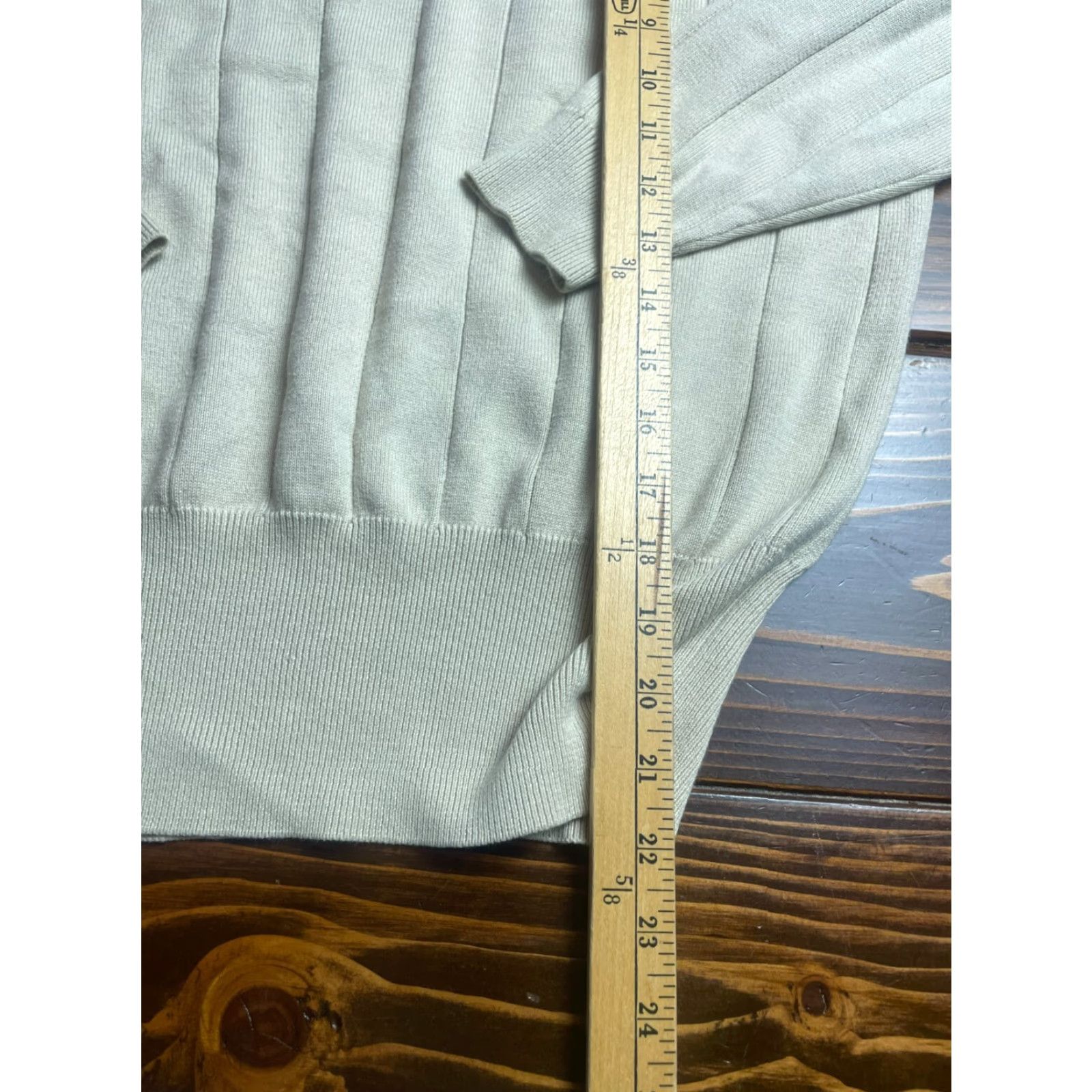 Vintage Milano Sweater Women’s Size M Tan Mock Neck Pullover Pleated Cotton Blend Size M / US 6-8 / IT 42-44 - 5 Thumbnail