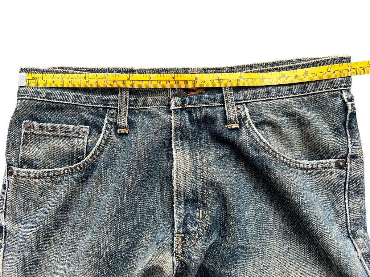 Edwin Vintage 90s Edwin Mudwash Distressed Denim Wide Jeans 30x34 Size US 30 / EU 46 - 12 Thumbnail