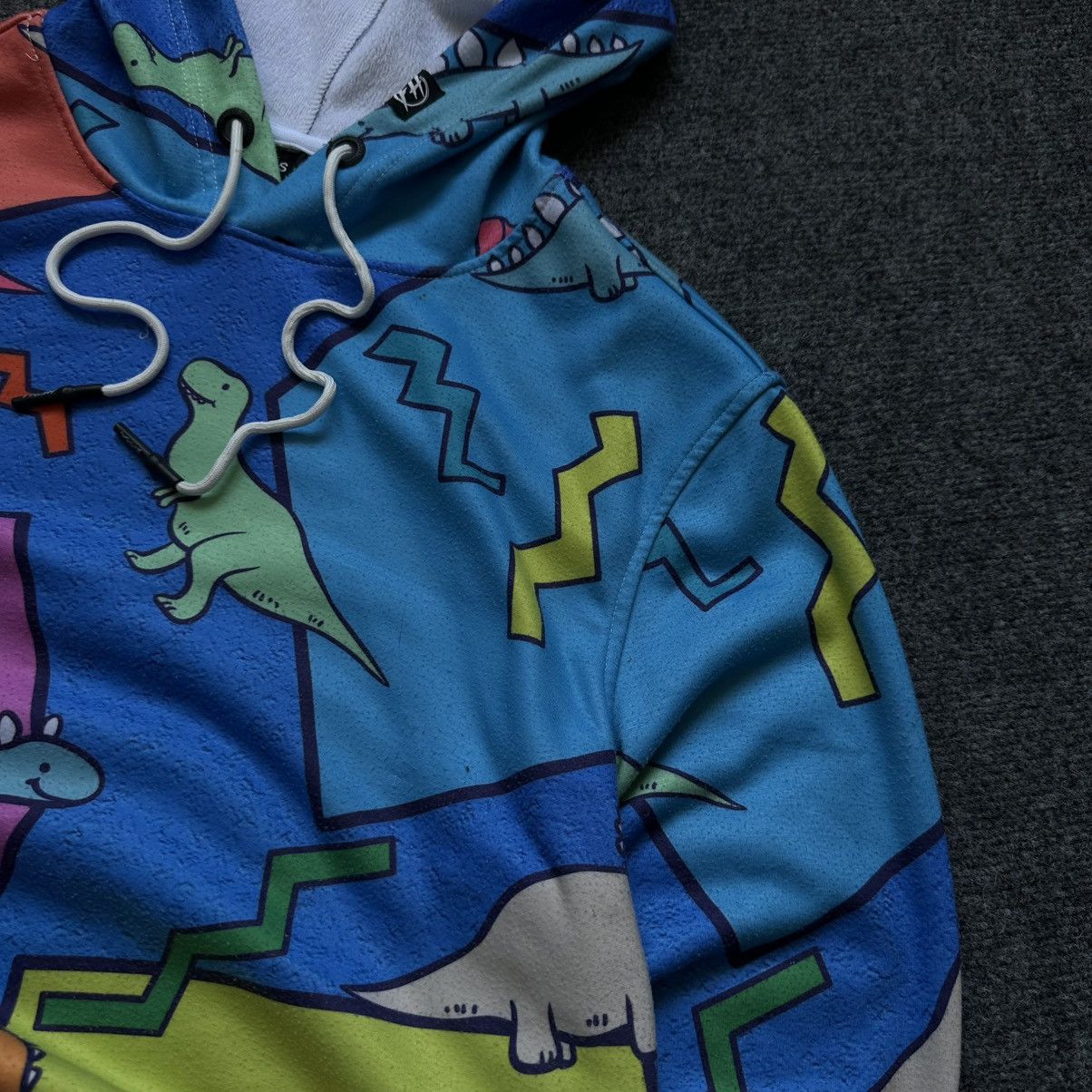 Le Grande Bleu (L.G.B.) VTG Fresh Hoods Hoodie Dragon Overprinted Size S Y2K 00s USA Size US S / EU 44-46 / 1 - 9 Thumbnail