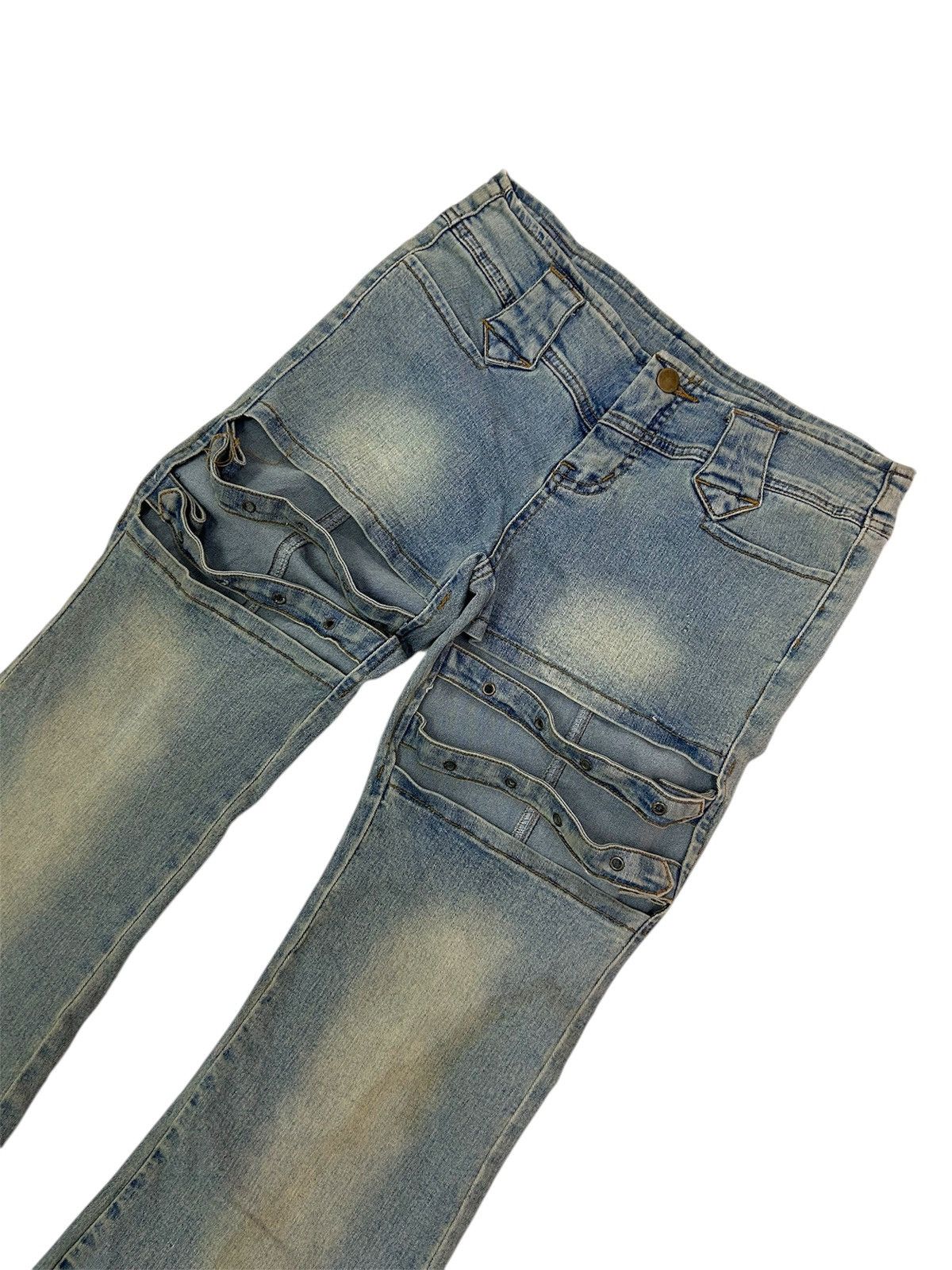 Japanese Brand × Vintage 💥 Vintage Japanese Punk Style Boot Cut Jeans Size 28" / US 6 / IT 42 - 4 Thumbnail