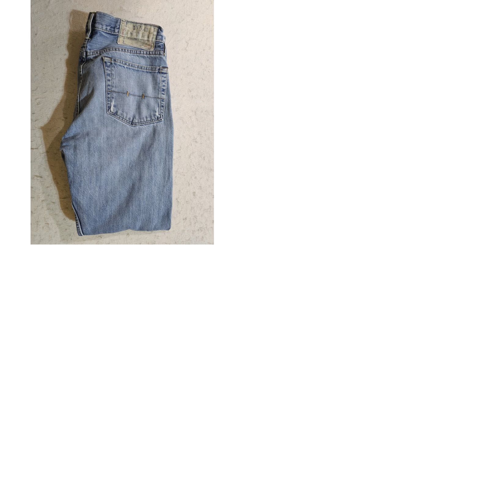 Polo Ralph Lauren VINTAGE Polo Ralph Lauren Jeans Distressed Denim Classic 90s Light Blue Mens Sz 33x32 Size US XS / EU 42 / 0 - 9 Thumbnail
