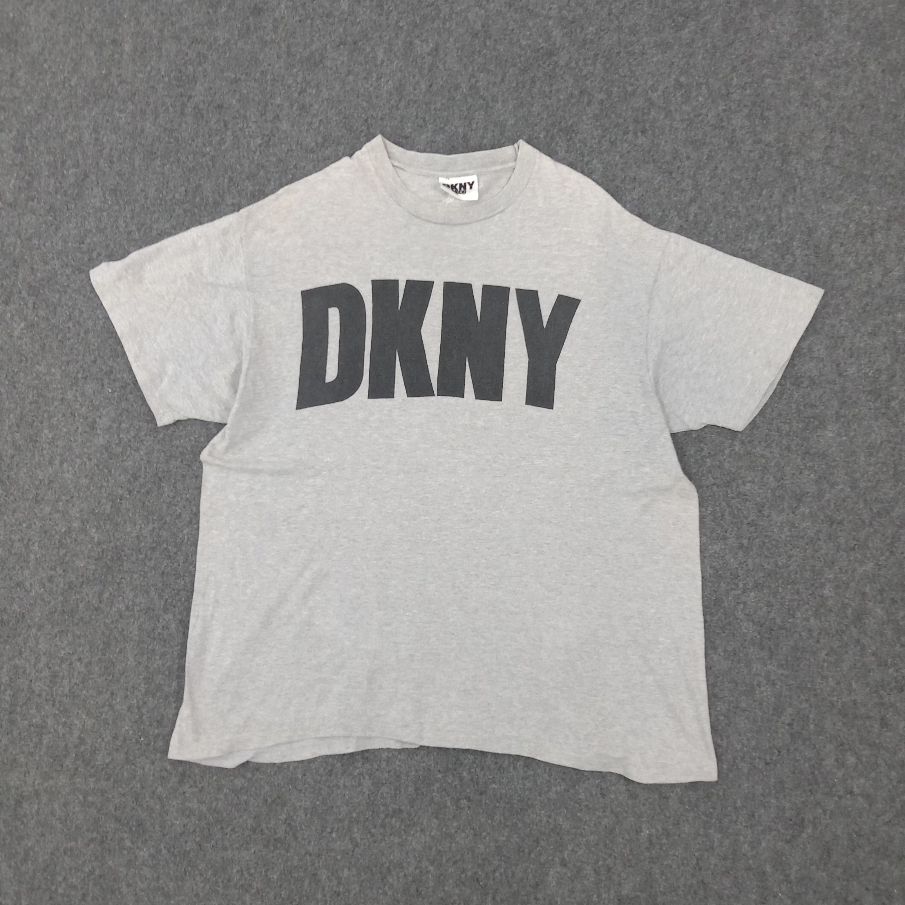 DKNY × Vintage DKNY American Brand Spellout Tshirt Size US XL / EU 56 / 4 - 1 Thumbnail