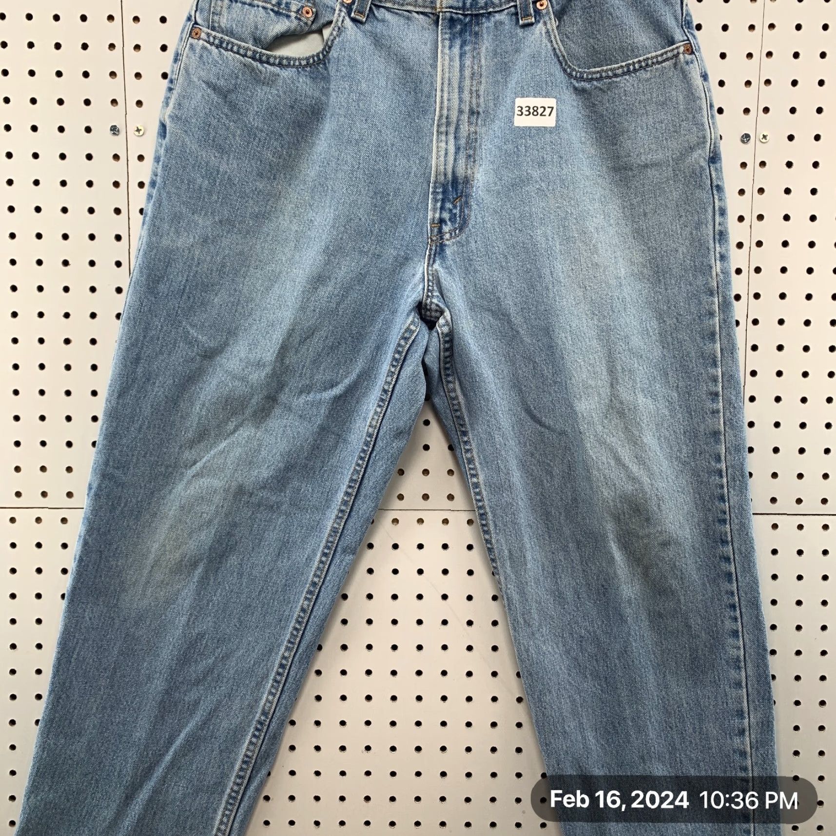 Levi's VINTAGE Levi's 550 Jeans Mens Straight Denim 34x29 Light Wash USA 90s Relaxed Fit Mens Regular Jeans Size US 34 / EU 50 - 6 Thumbnail