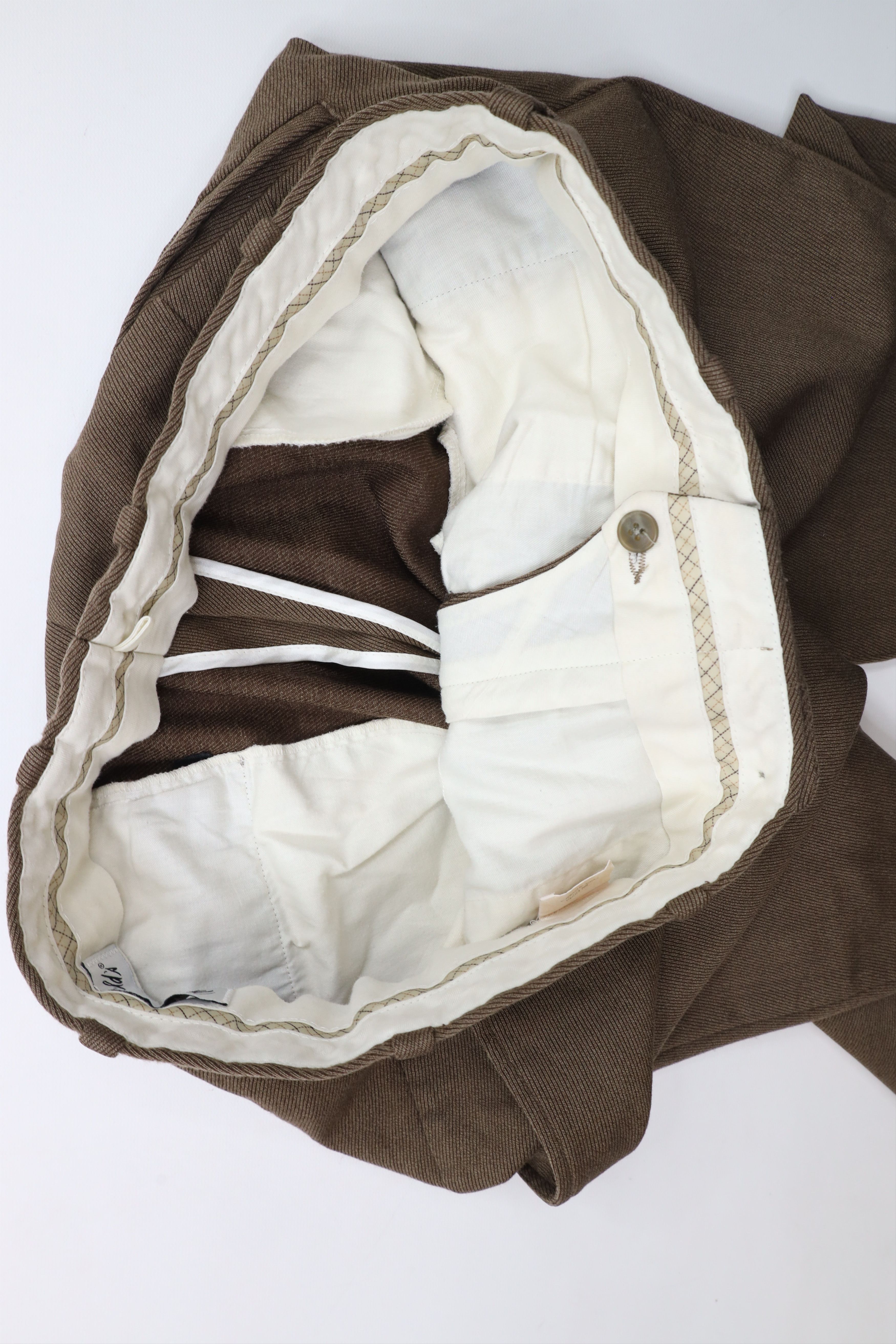 Vintage Vintage 90s Streetwear Whipcord Wide Leg Chino Pants Brown Size US 36 / EU 52 - 6 Thumbnail