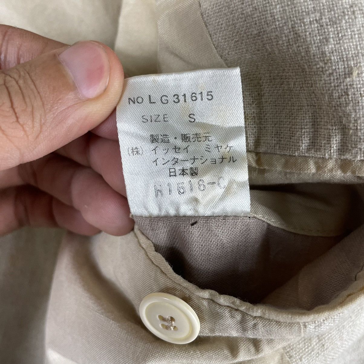 Issey Miyake × Vintage 💥 80s ISSEY MIYAKE MEN BUTTON JACKET COAT Size US M / EU 48-50 / 2 - 11 Thumbnail