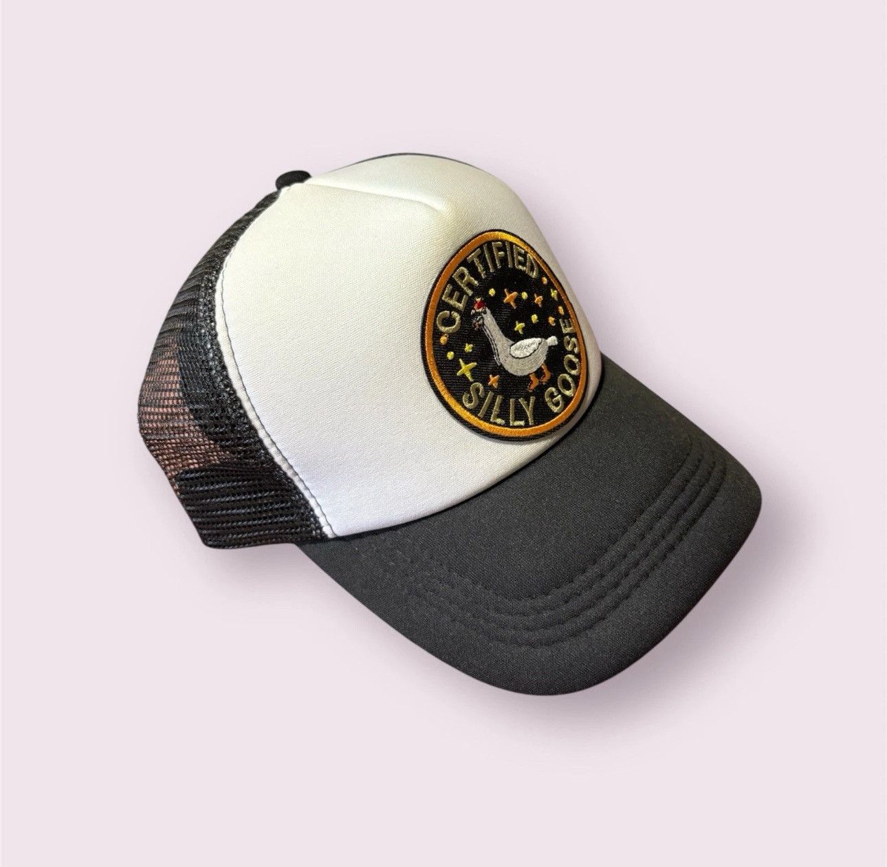 Vintage Silly Goose Trucker Hat Black Mesh Snapback Adjustable Cap Size ONE SIZE - 2 Thumbnail