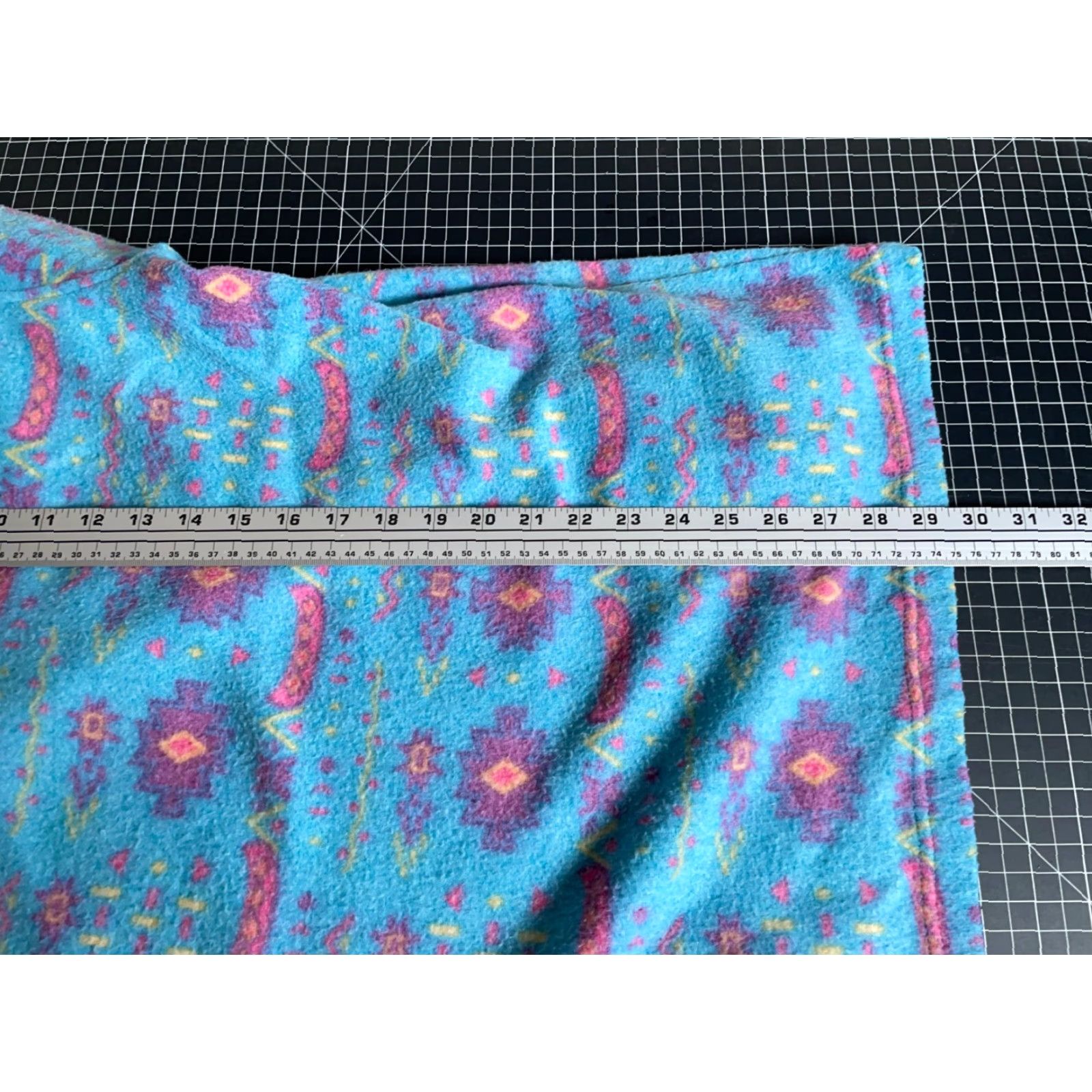 Vintage VINTAGE Eve Aztec Pattern Fleece Jacket Womens 3X Light Blue Geometric Southwestern Size XXL / US 16-18 / IT 52-54 - 6 Thumbnail