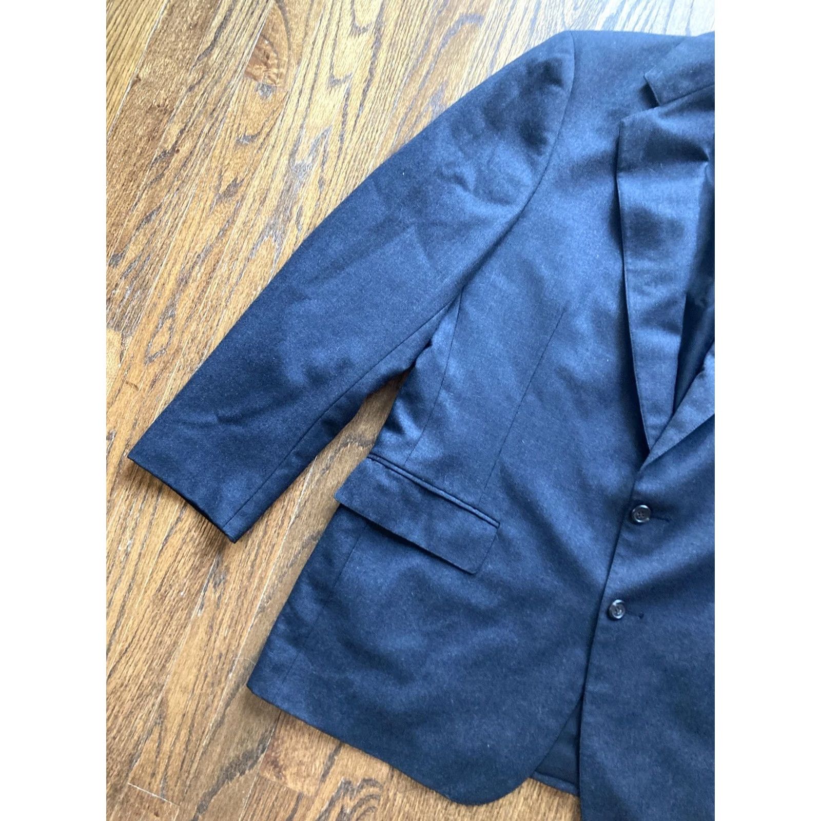 Polo Ralph Lauren VINTAGE Polo Ralph Lauren Blazer Mens 44 Wool Dark Gray University Jacket Size US XXL / EU 58 / 5 - 2 Thumbnail