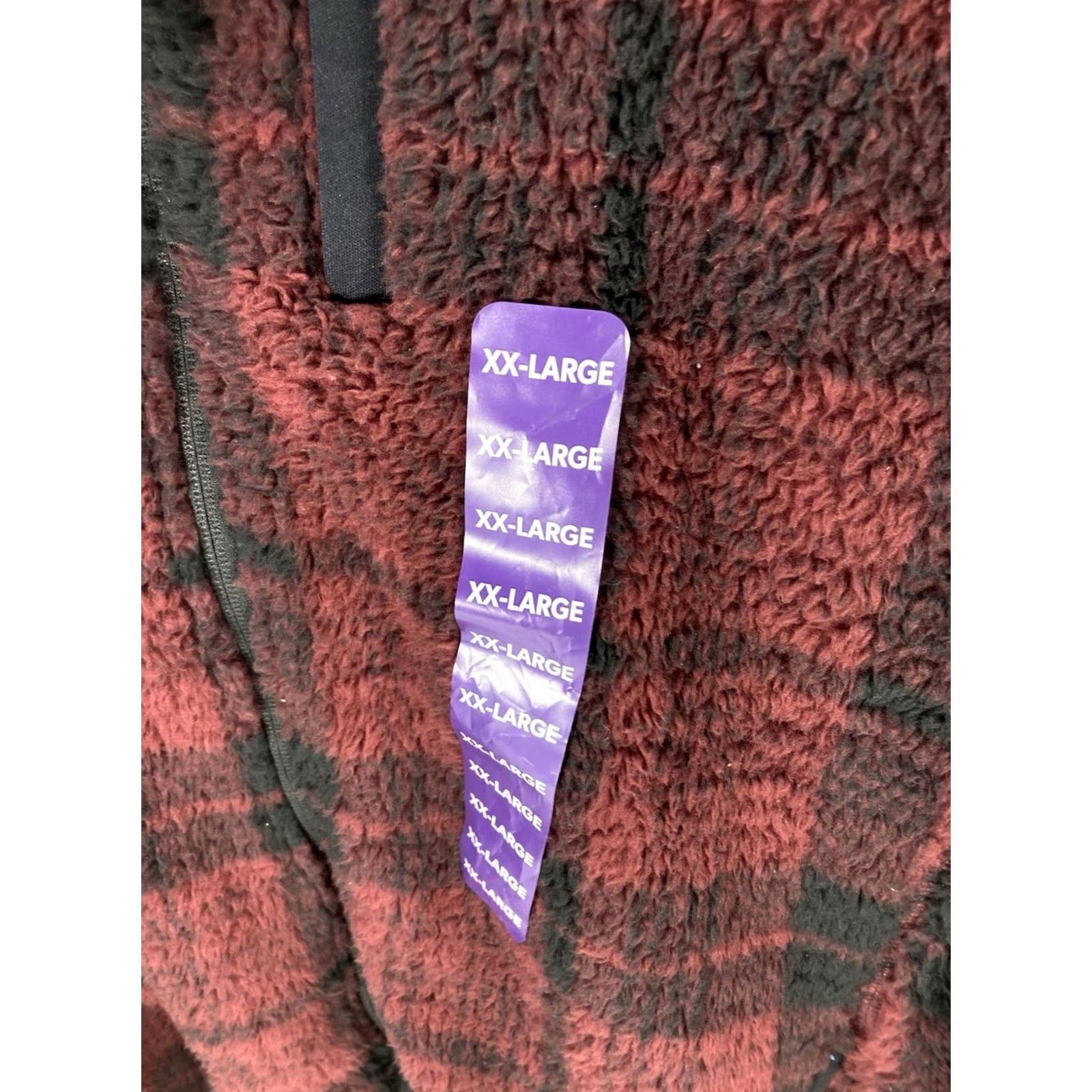 Eddie Bauer Eddie Bauer Sherpa Fleece Jacket Women 2XL Red Plaid Full Zip Mock Neck NWT Shirt Size XXL / US 16-18 / IT 52-54 - 4 Thumbnail