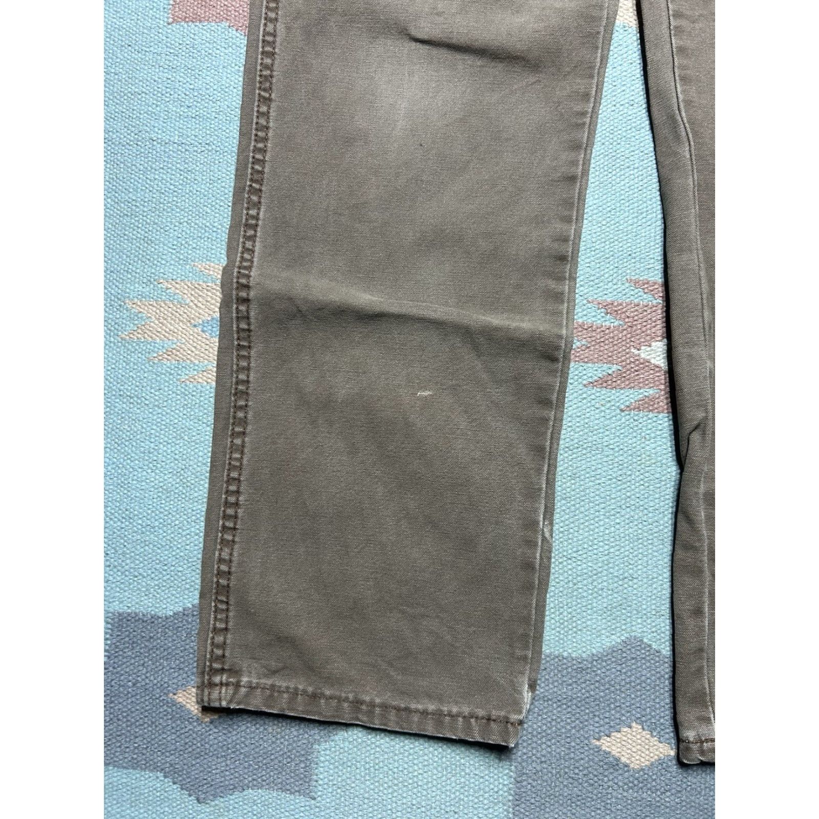 Dickies VINTAGE Dickies Canvas Carpenter Pants Tan Brown Workwear Baggy 34x33 Mens Pants Size US 34 / EU 50 - 5 Thumbnail