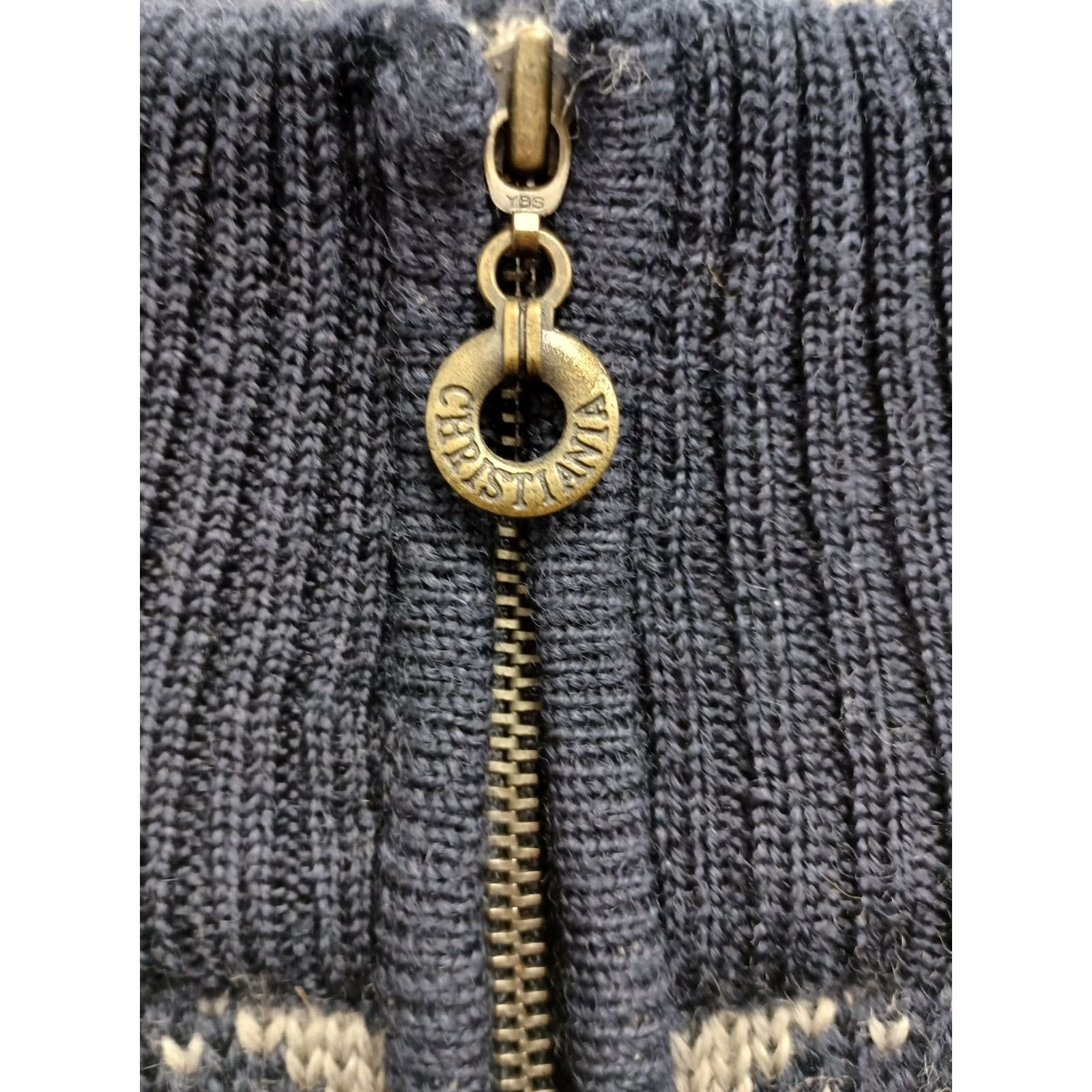 Vintage Vintage Christiania Norwegian Sweater Mens Large Black Gray Wool Fair Isle Nordic Pullover Size US L / EU 52-54 / 3 - 3 Thumbnail