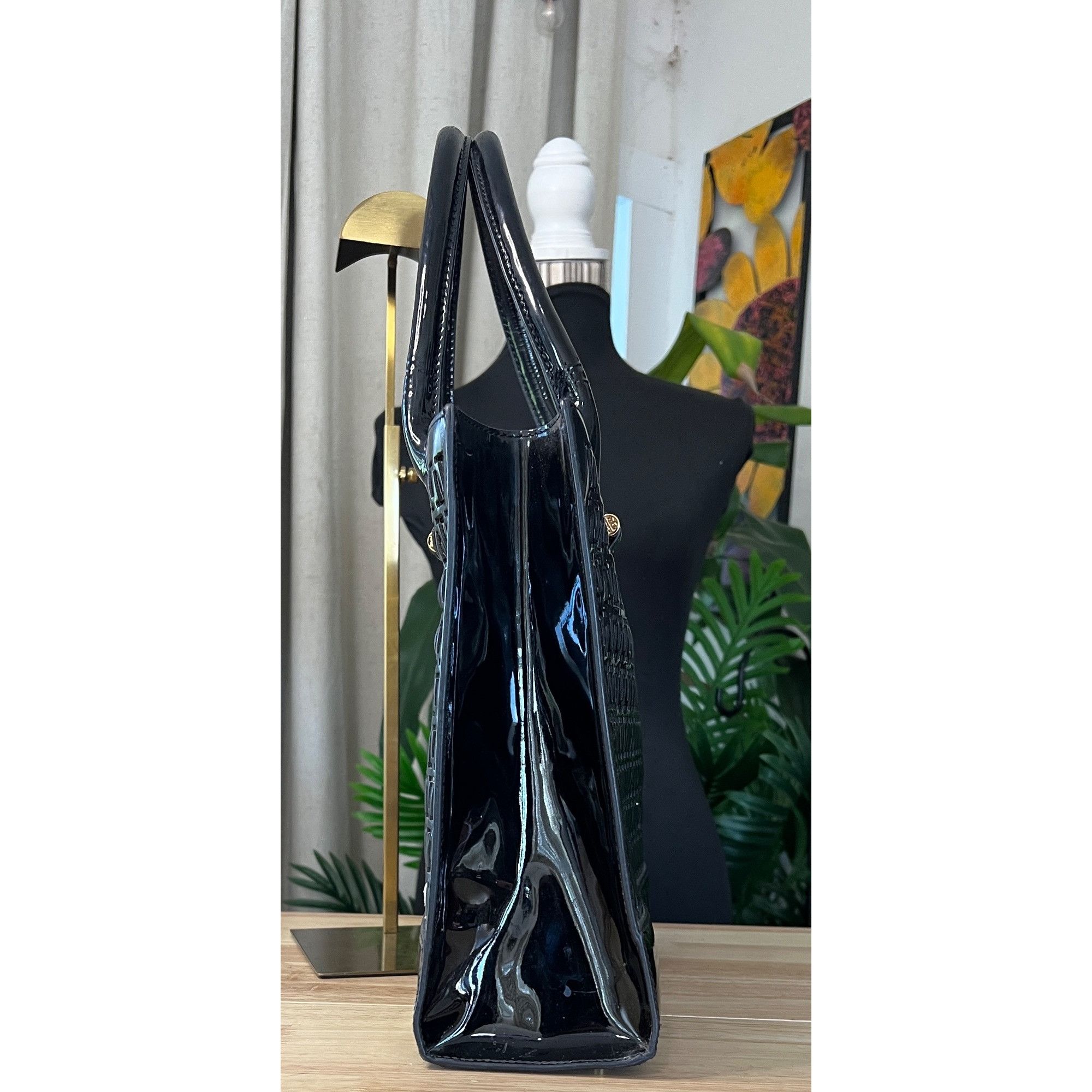 Tory Burch ✺✺ AUTHENTIC TORY BURCH Black Robinson Cut Out Tote ✺✺ Size ONE SIZE - 3 Thumbnail