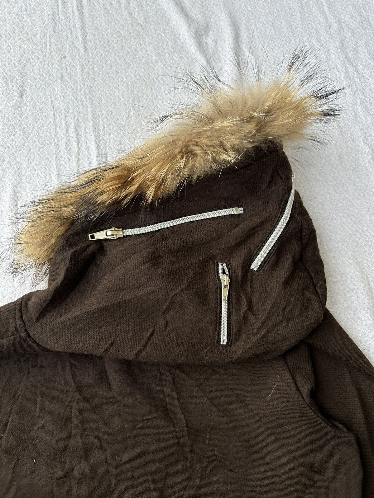 If Six Was Nine 💸BINDINGOFFER💸Fur hoodie semantic design zipper style Size US M / EU 48-50 / 2 - 3 Thumbnail