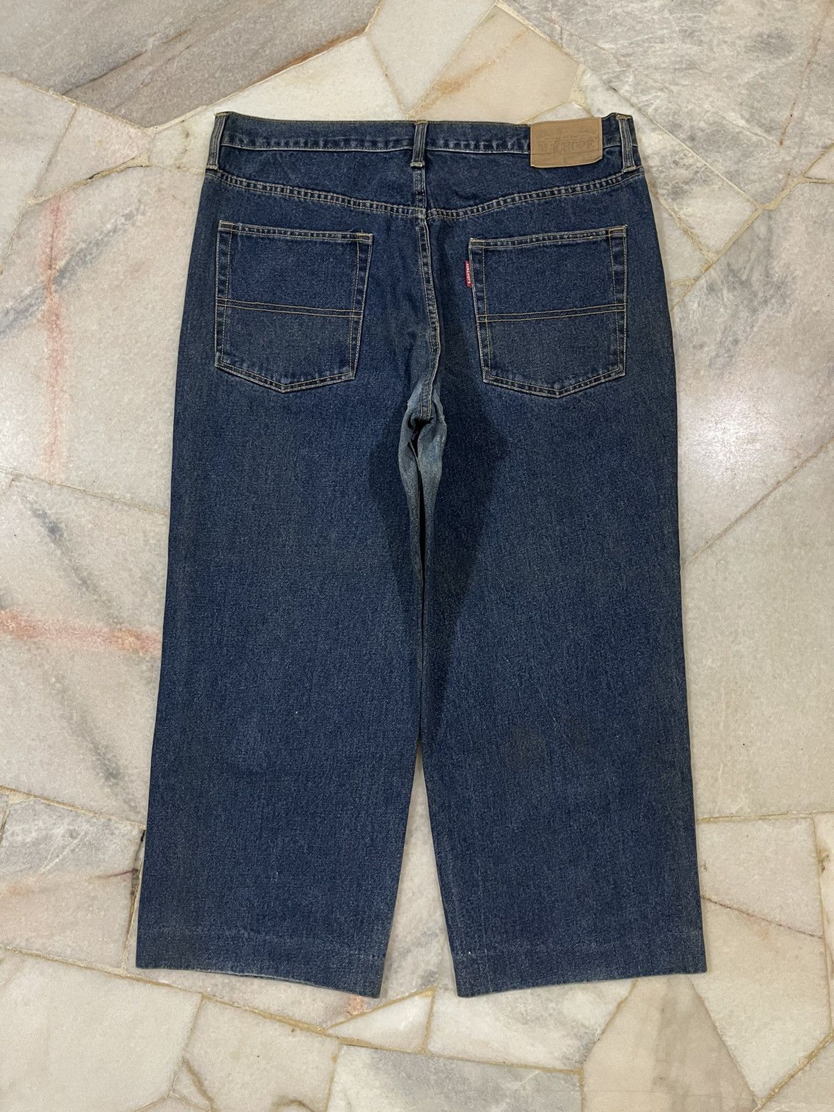 Japanese Brand Machope Blue Denim Baggy Jeans 36x33 Size US 36 / EU 52 - 1 Thumbnail