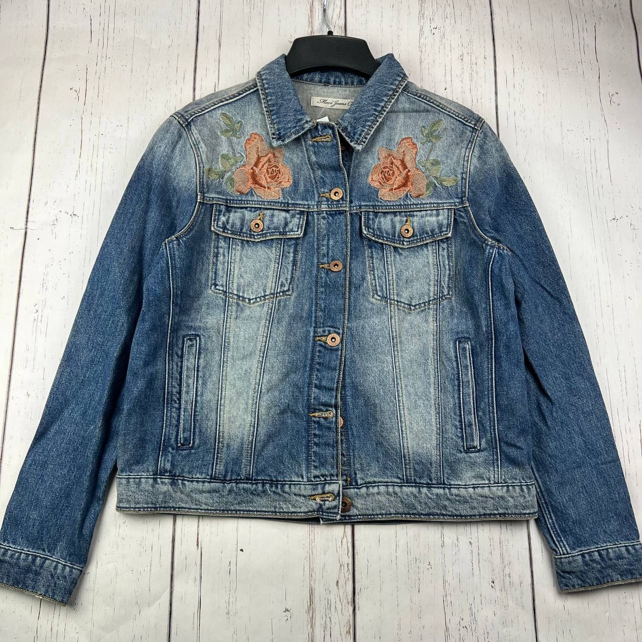 Mavi Mavi Small Printed Cropped Fit Mid Stretchable Denim Jacket Size S / US 4 / IT 40 - 1 Thumbnail