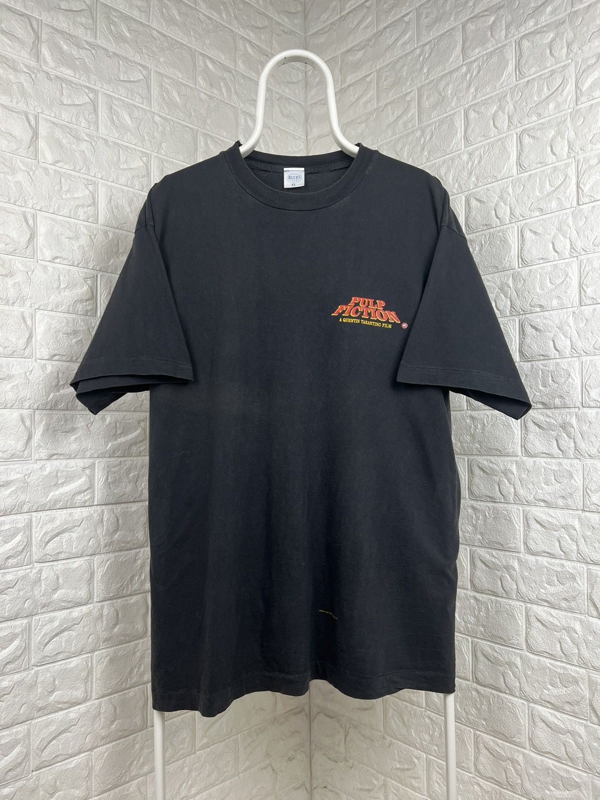 image of Movie Pulp Fiction 1990S A Quentin Tarantino Film Promo T Shirt in Black, Men's (Size XL)