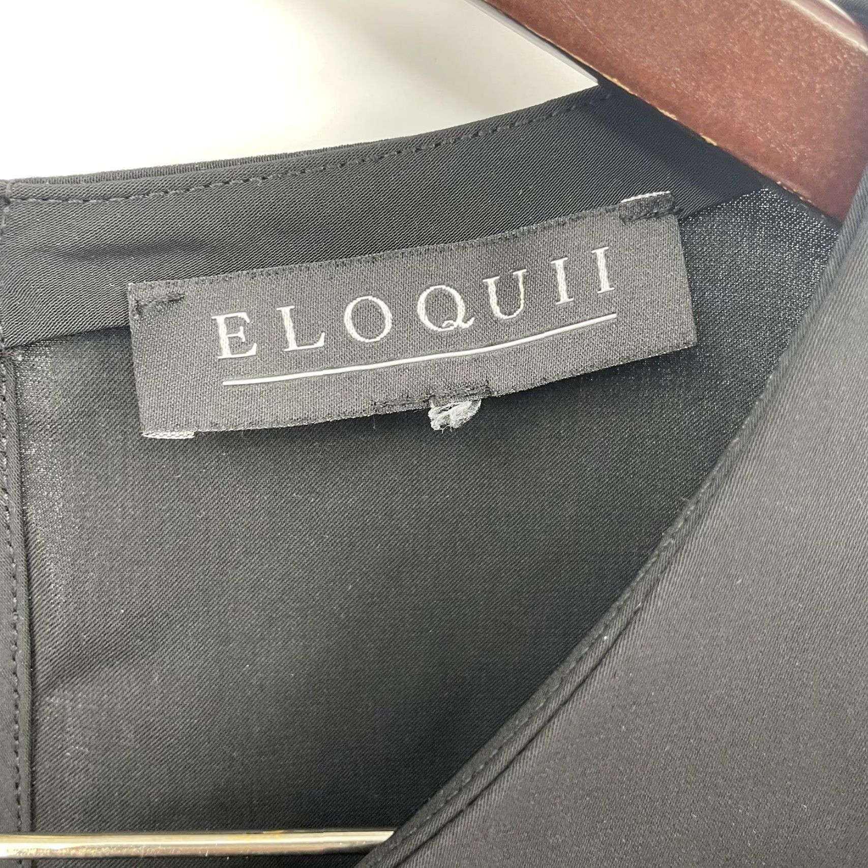 Vintage Eloquii Blouse Womens Plus Size 2XL Black Round Neck 3/4 Sleeve Sheer Readable READ Size XXL / US 16-18 / IT 52-54 - 7 Thumbnail