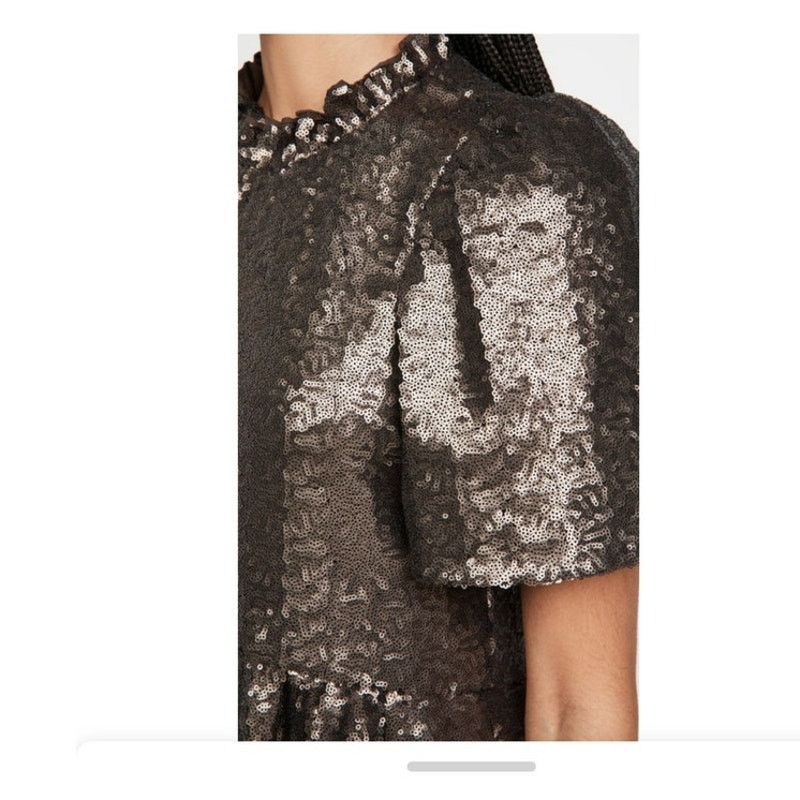 Sea New York Sea New York Rachelle Puff Sleeve Dress in Bronze Large NWT Size L / US 10 / IT 46 - 3 Thumbnail
