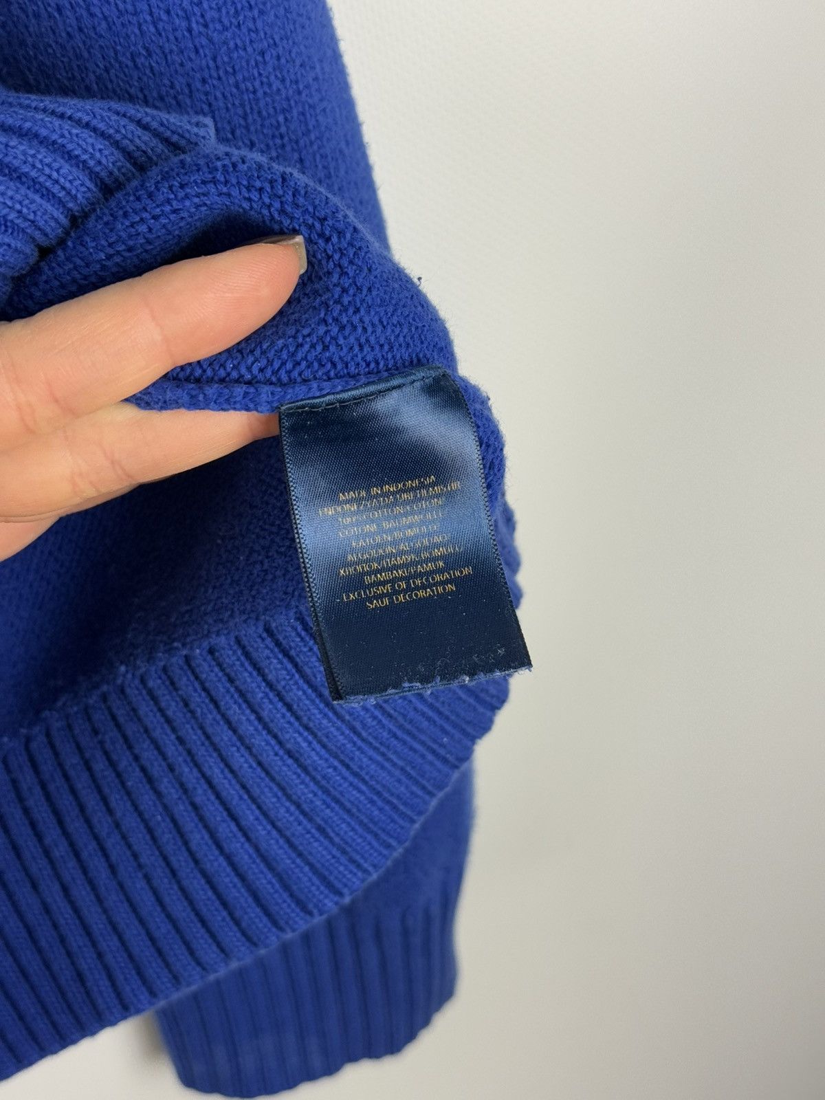 Polo Ralph Lauren Polo Ralph Lauren Knitted Cotton Crew Neck Sweater Pullover Size US L / EU 52-54 / 3 - 11 Thumbnail