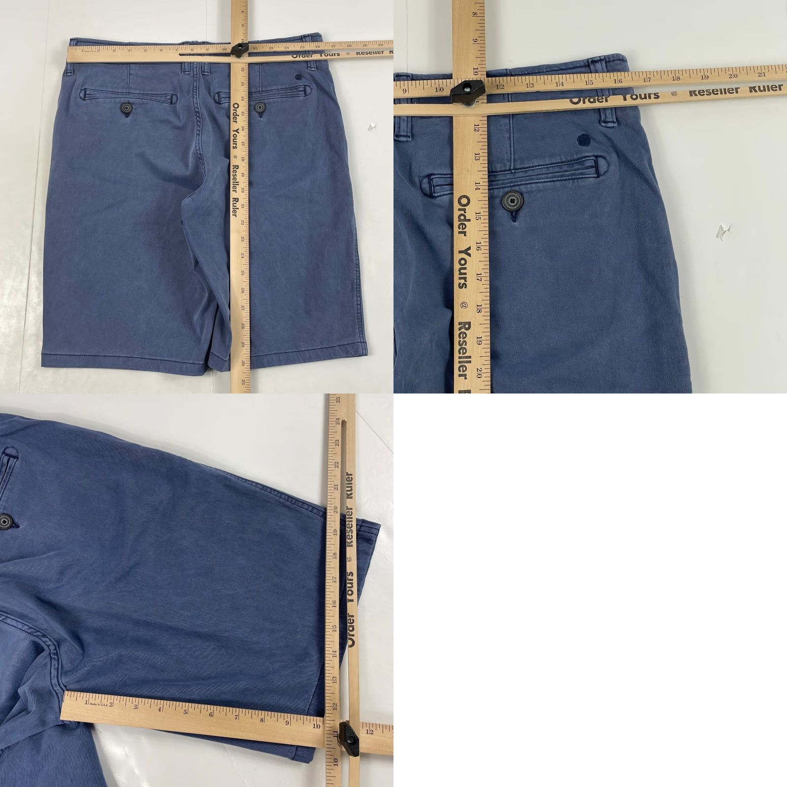 Lucky Brand Lucky Brand Shorts Mens 31 x 10 Blue Saturday Stretch Chino Golfing Indigo Short Size US 31 - 9 Thumbnail