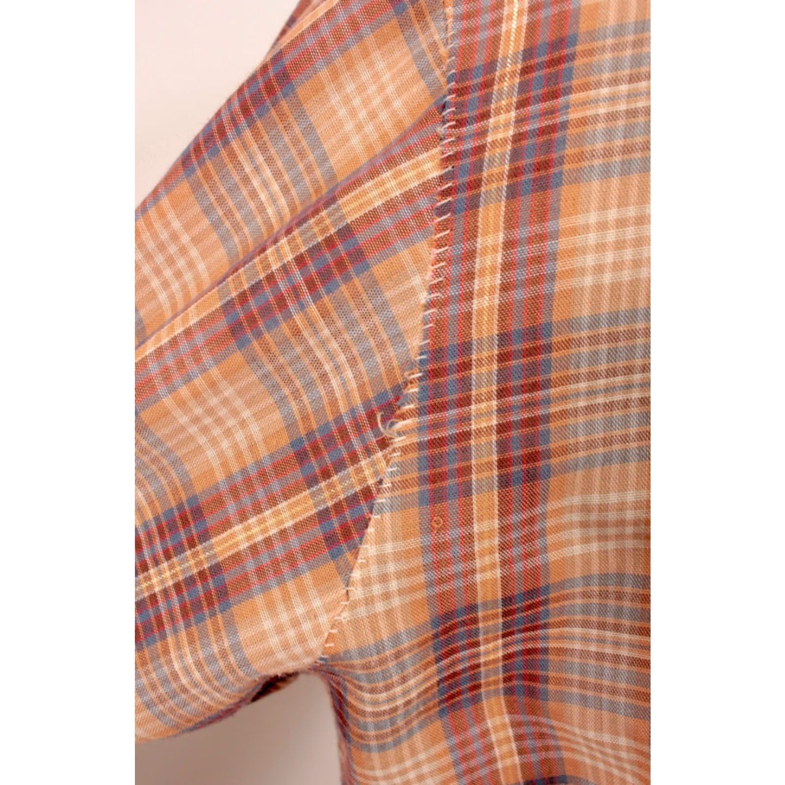 Levi's VINTAGE Levi's Western Shirt 80s Plaid Mens Size L Brown Pearl Button Long Sleeve 1980s Casual 47 Chest Western Look Shirts Mens Size US L / EU 52-54 / 3 - 7 Thumbnail