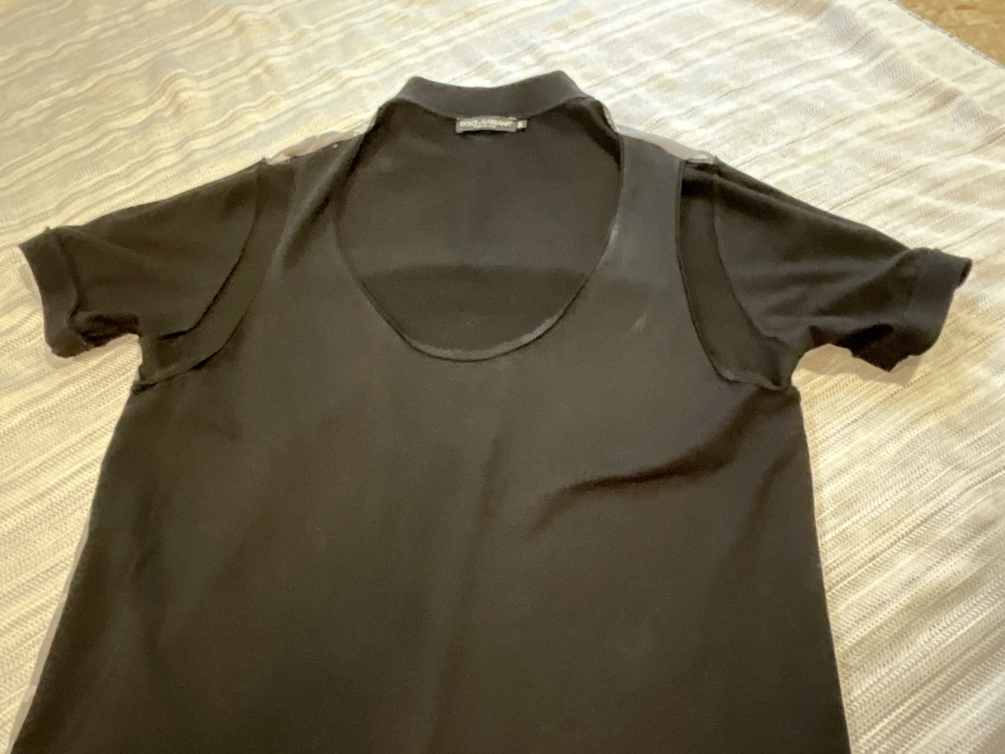 Dolce & Gabbana Dolce & Gabbana Black Multi Fabric Crown-Print Polo Size 50) Size US M / EU 48-50 / 2 - 12 Thumbnail