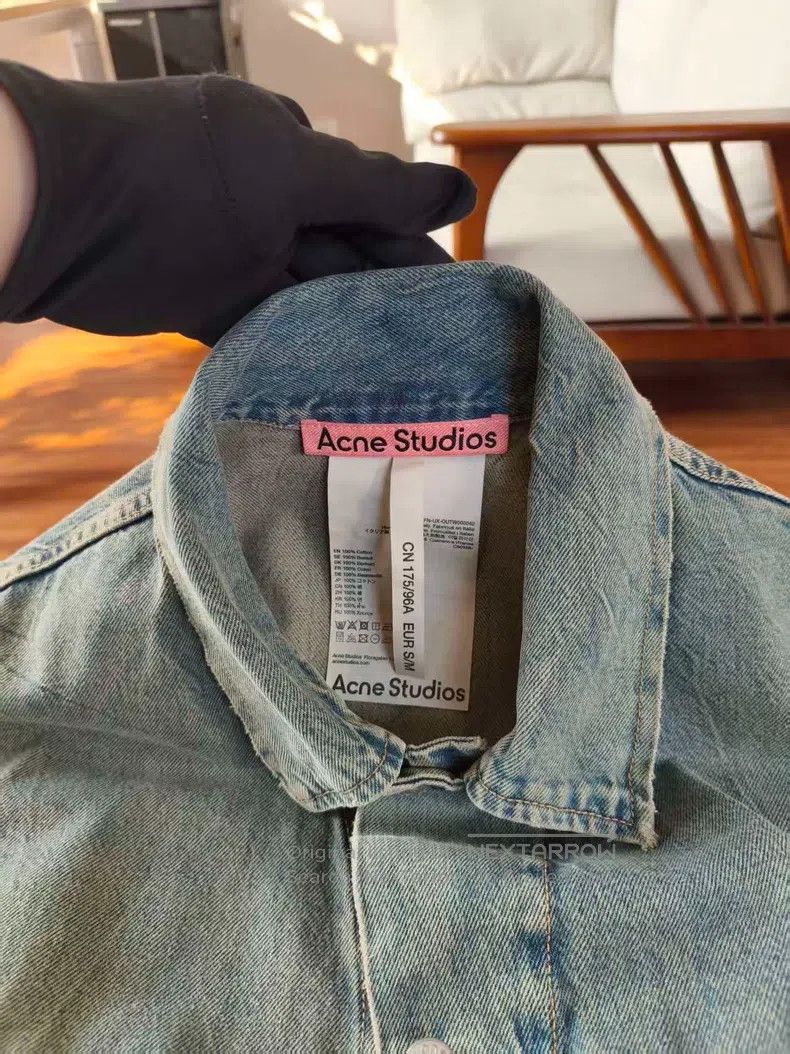 Acne Studios Acne Studios Denim Jacket, Blue, Made in Italy Size M / US 6-8 / IT 42-44 - 8 Thumbnail