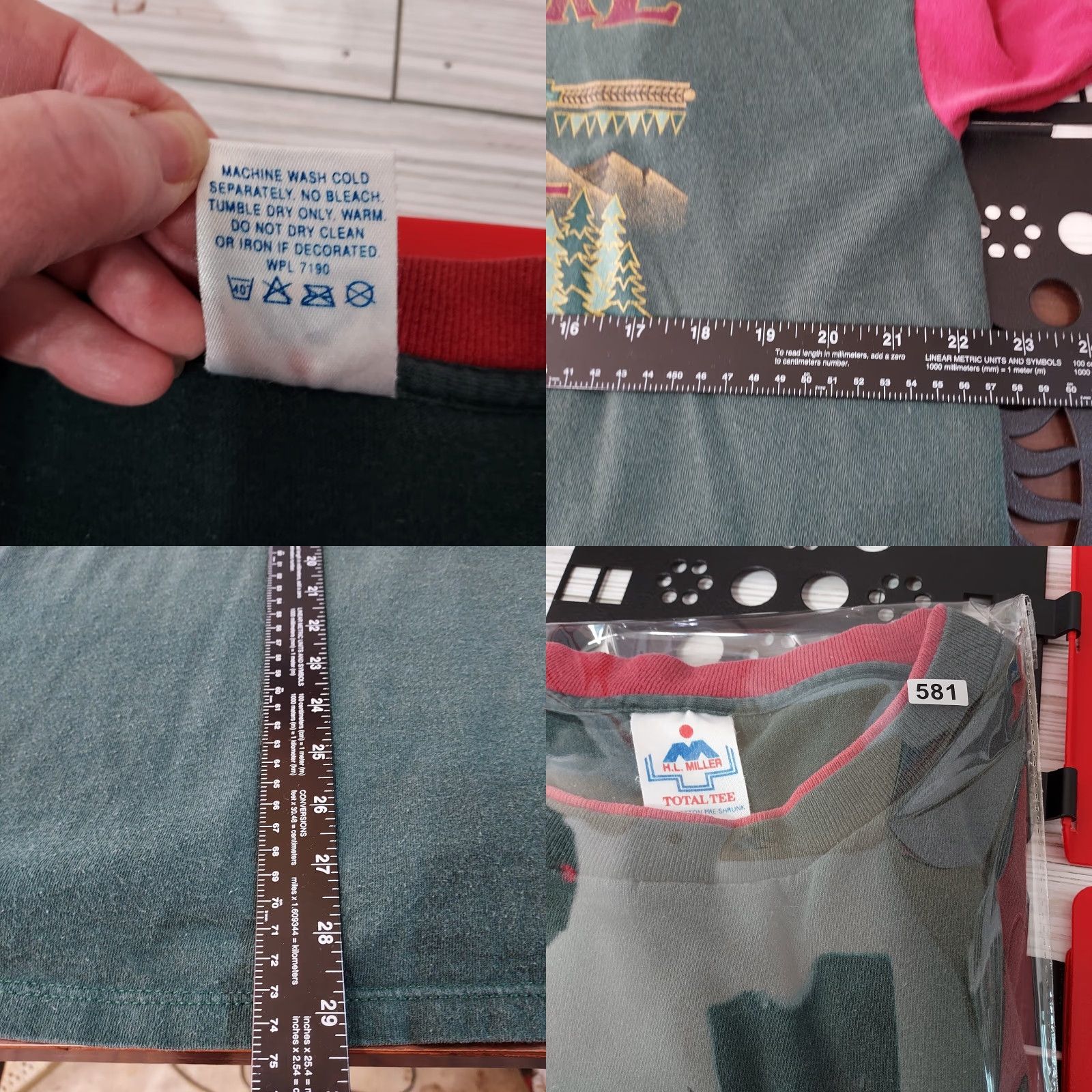 Vintage VINTAGE Mount Rushmore SD South Dakota Shirt XL Green Blue 90s 1990s VTG Logo Miller Total Tee Mens XLarge Shirt Men - 90s VTG Mt Rushmore Graphic? Size US XL / EU 56 / 4 - 8 Thumbnail