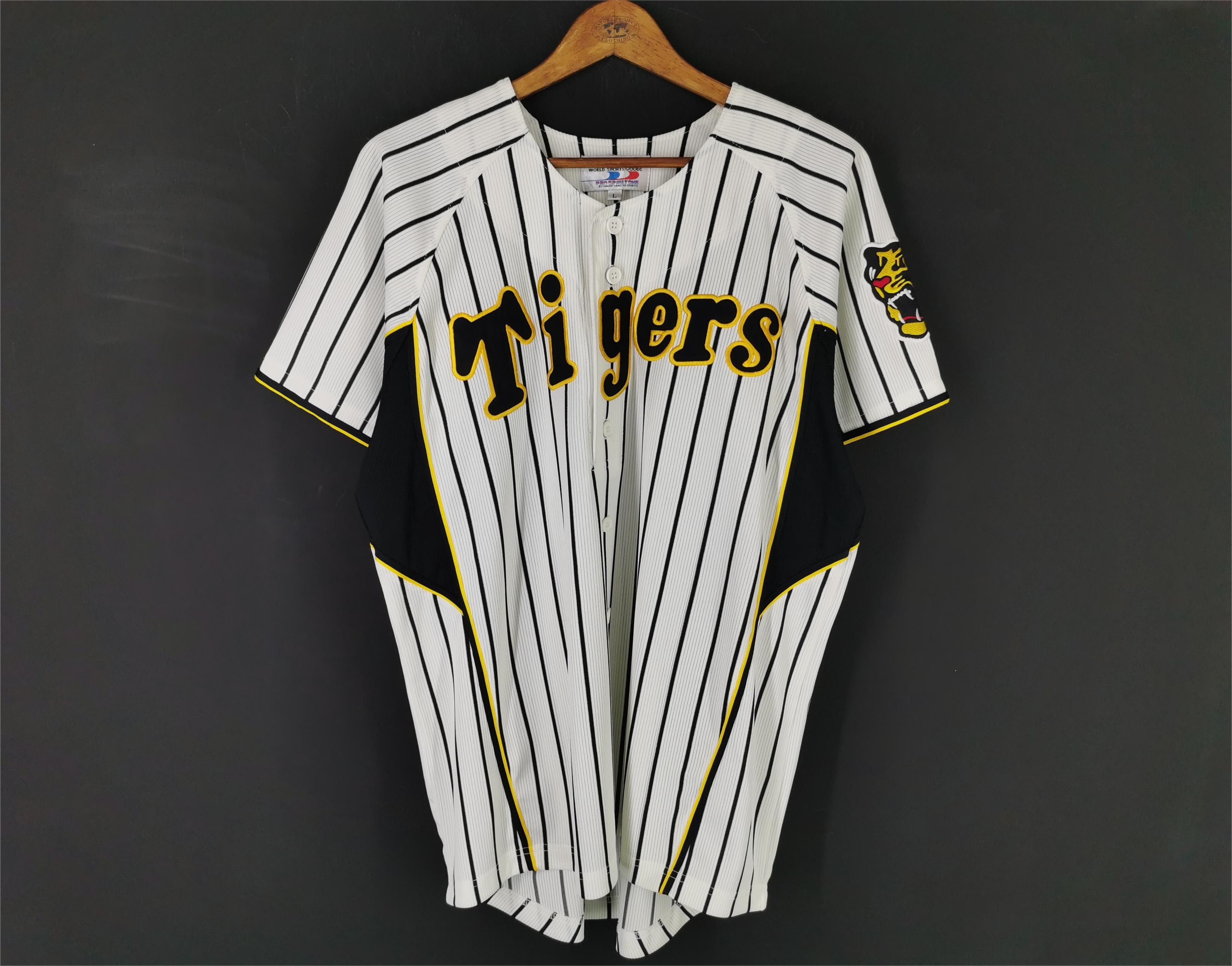 HANSIN Tigers AKAHOSHI 53 シャツ Japanese Brand × Sportswear × Vintage Hanshin Tigers 53