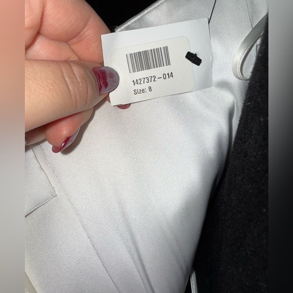 Other New | Rasario BOW-EMBELLISHED SATIN MIDI DRESS IN WHITE 8 Size M / US 6-8 / IT 42-44 - 9 Thumbnail